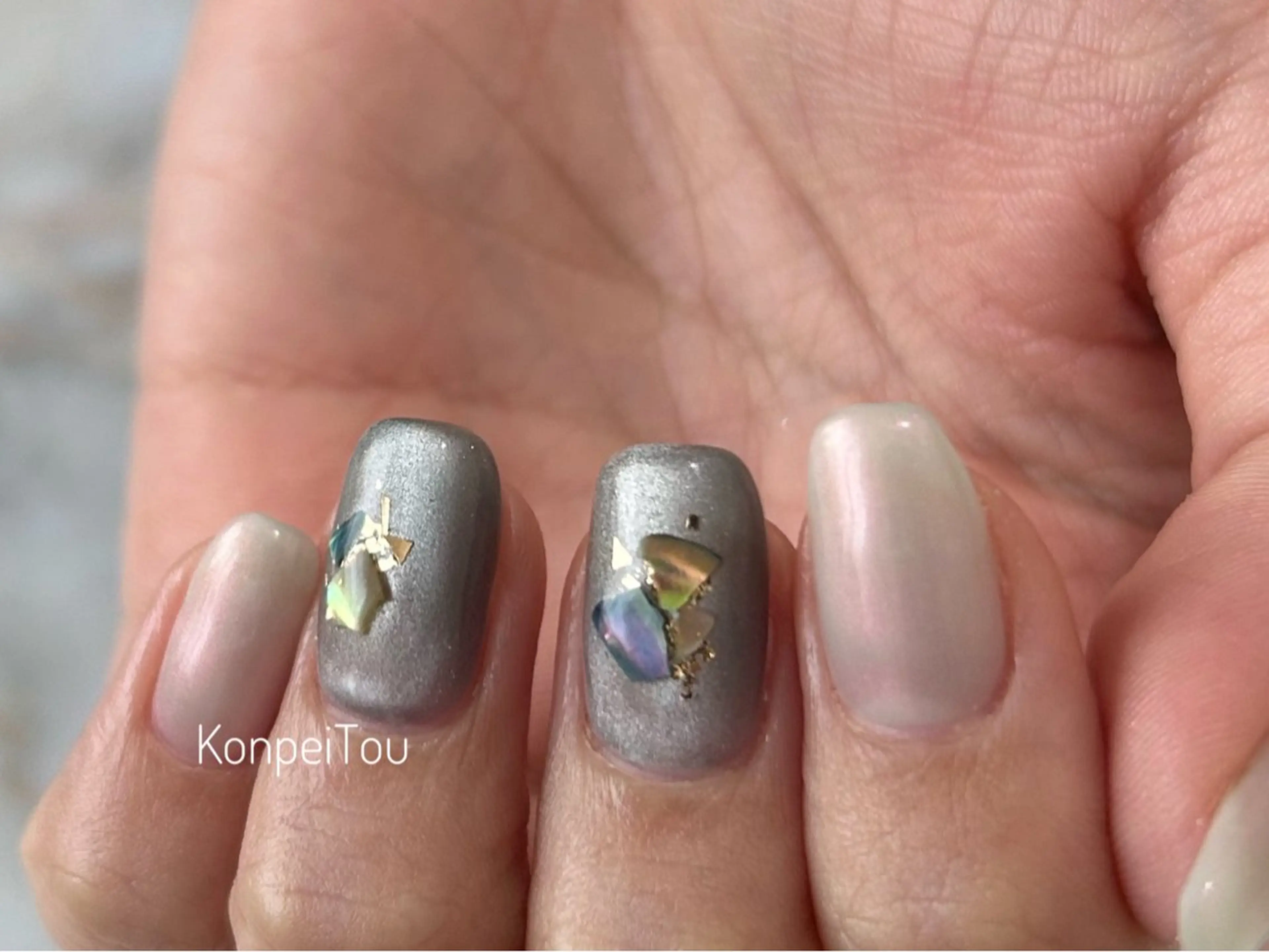 ネイル ハンドネイル おうちのネイルサロン konpeiTou〜こんぺいとう〜所属・おうちのネイルサロン KonpeiTouのネイルデザイン