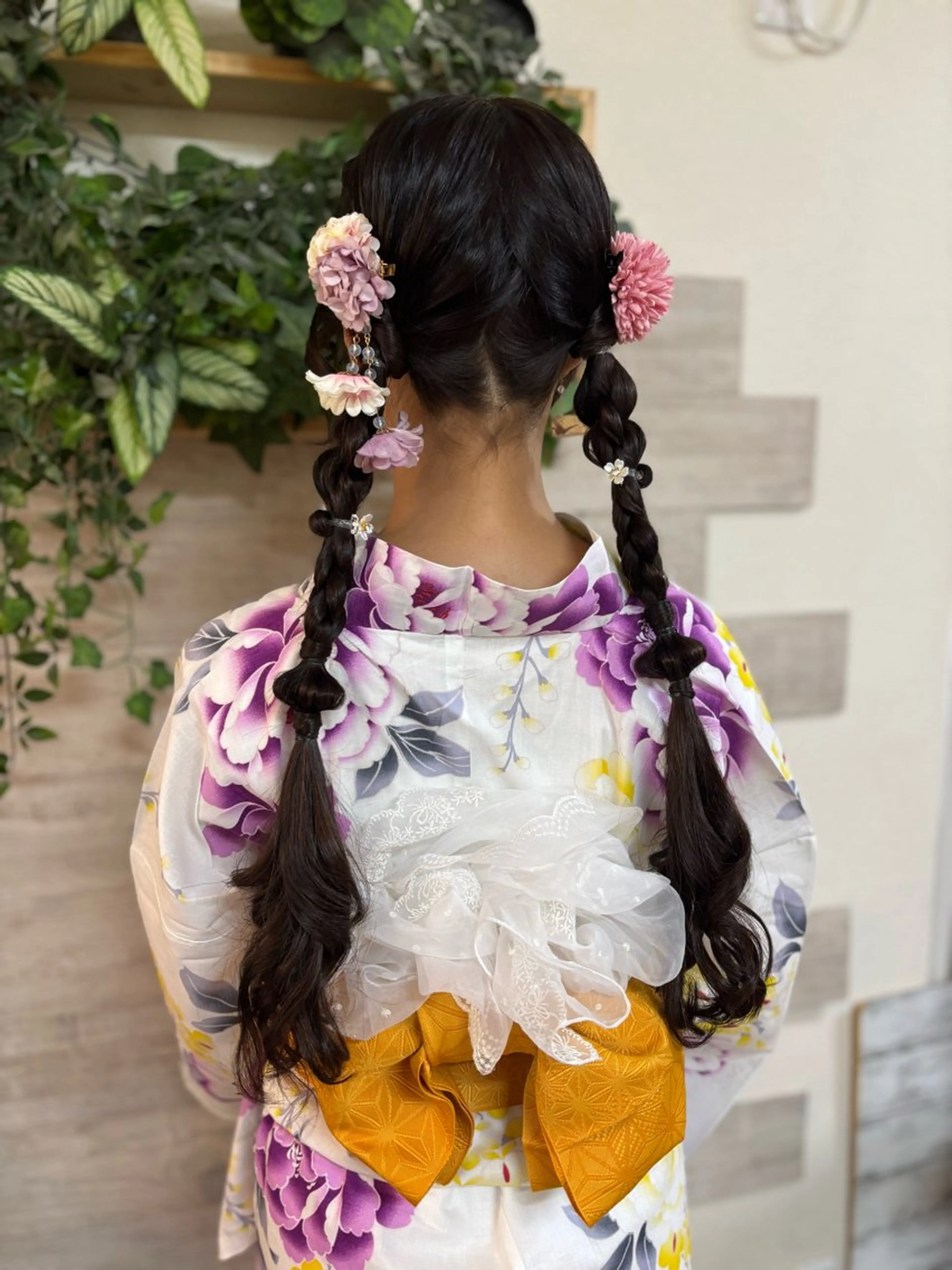 ロング ヘアアレンジ 浴衣 着付け ヘアメ/着付け 清水玲歌のヘアスタイル