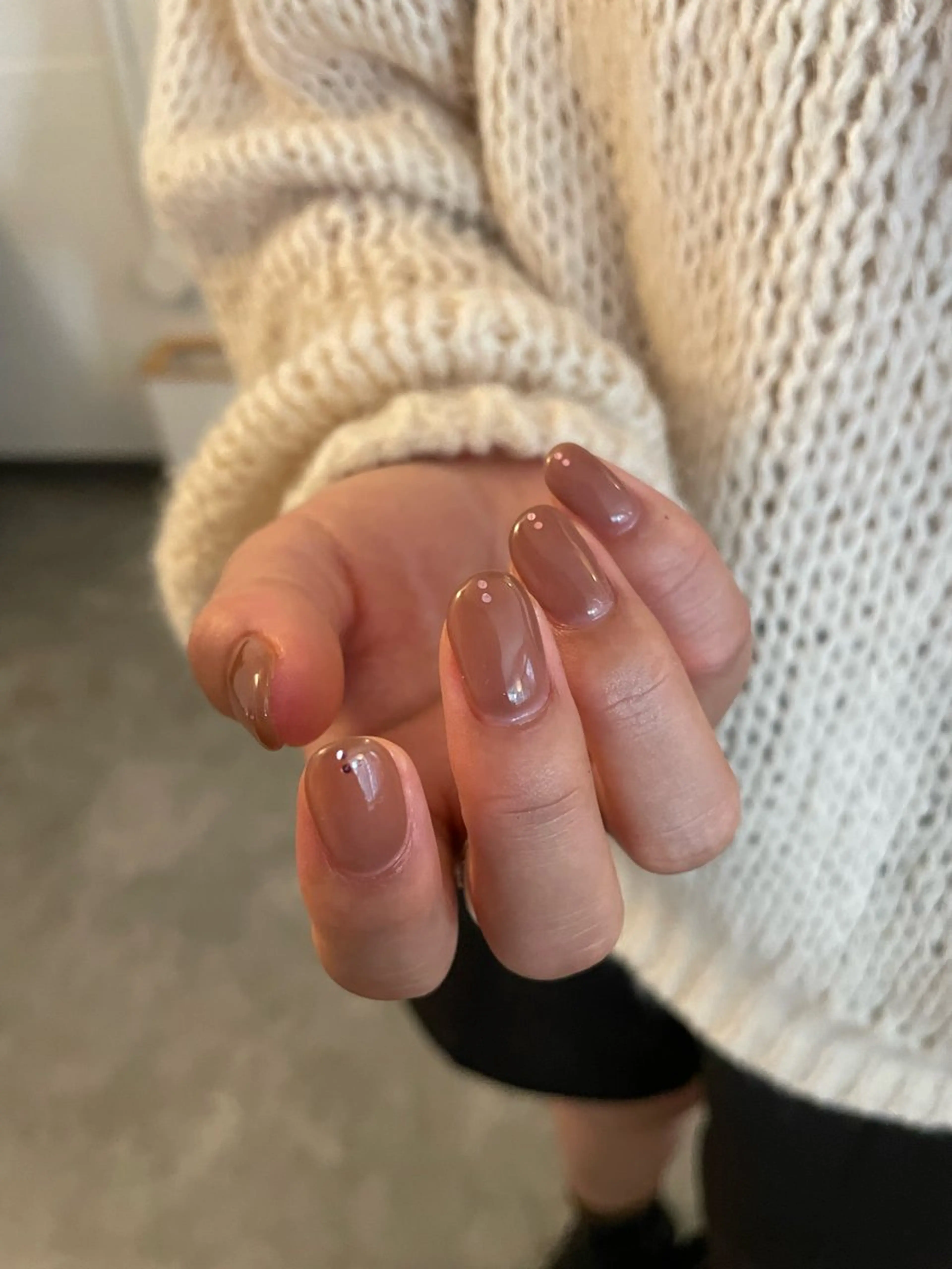 ネイル ホログラムネイル ワンカラーネイル ハンドネイル roof nailのネイルデザイン