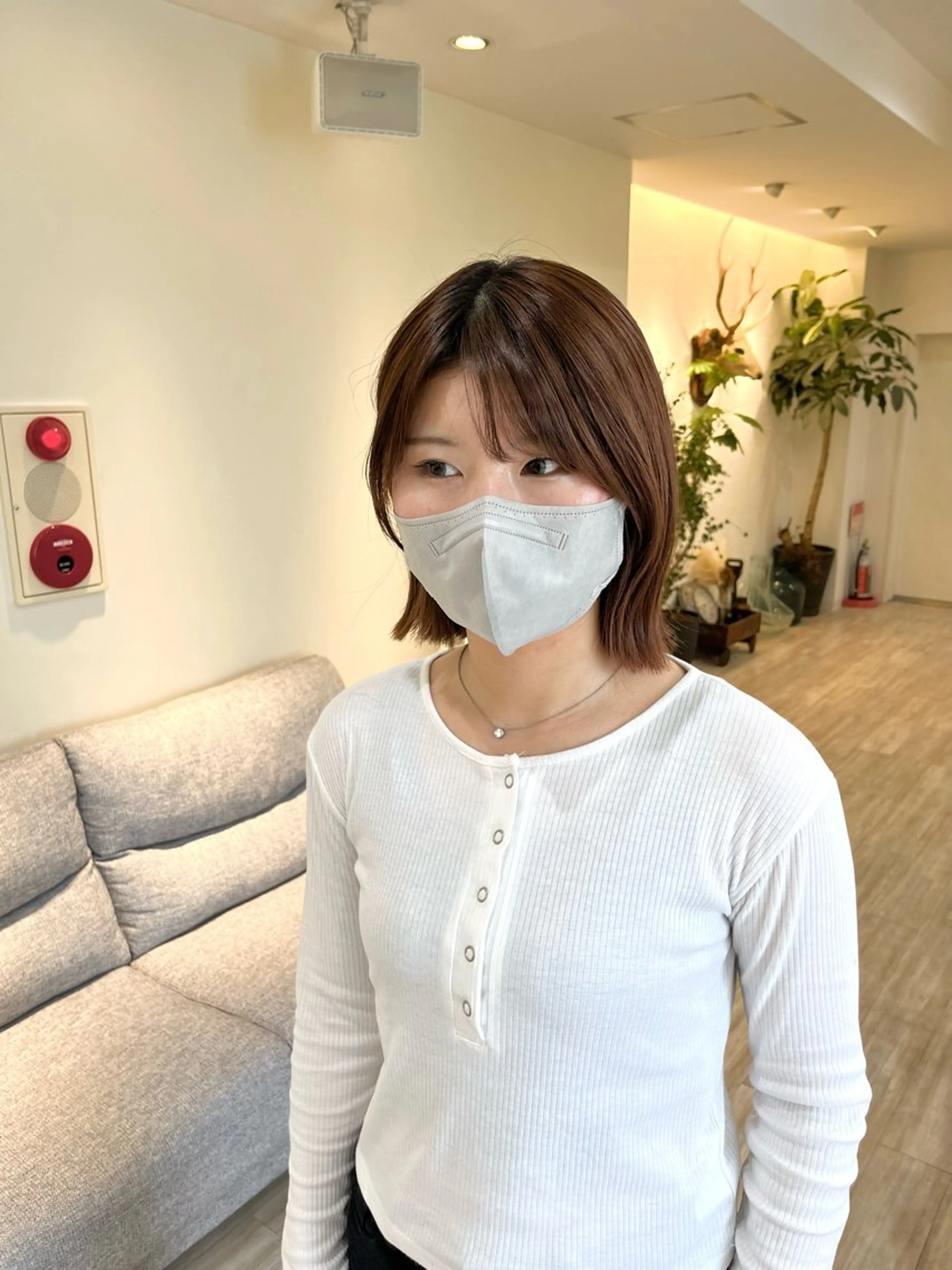 ショート カット つぼみ/パーマ ／レイヤー／ボブのヘアスタイル