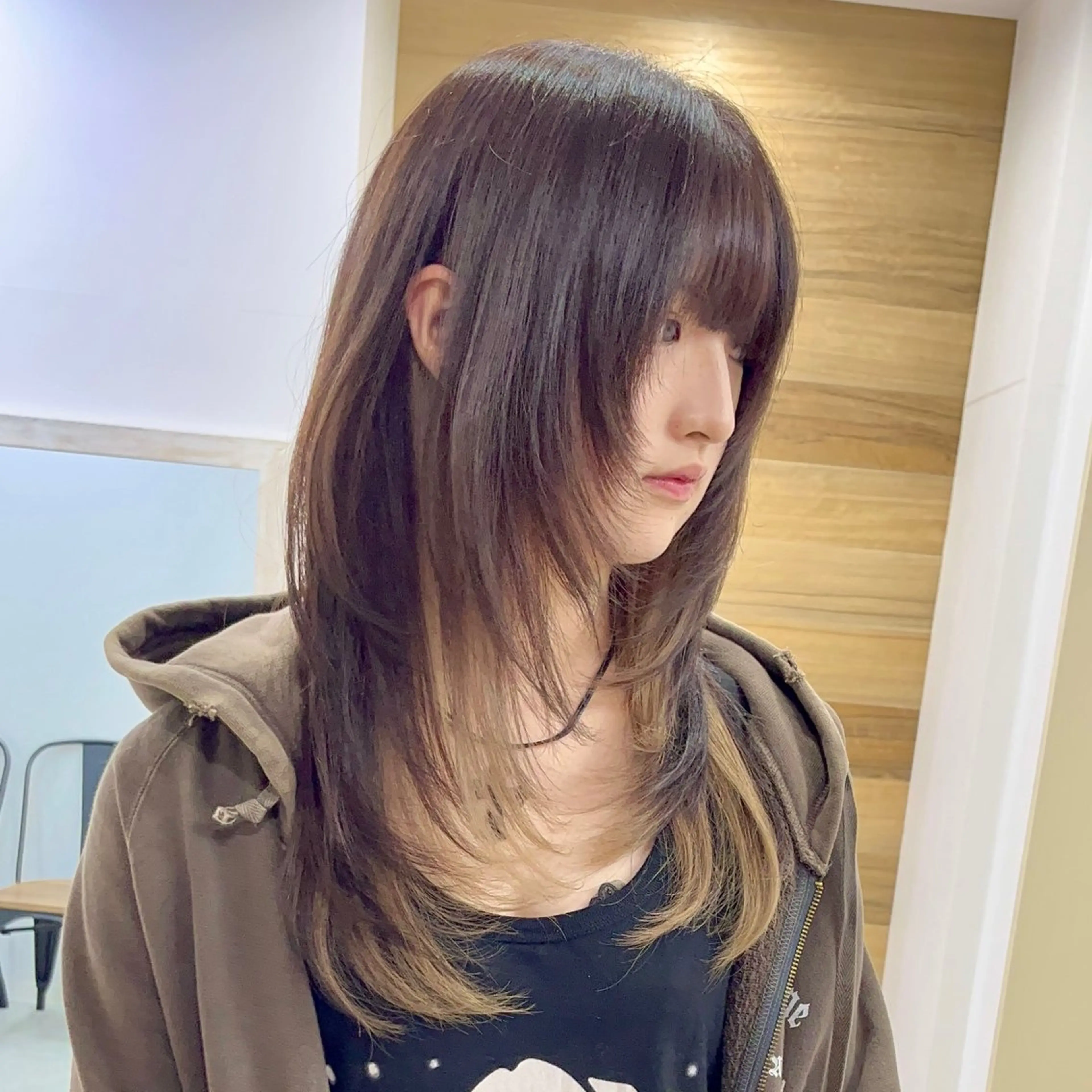 ロング カラー ヘアアレンジ カットモデル募集🐺 らいと💎のヘアスタイル