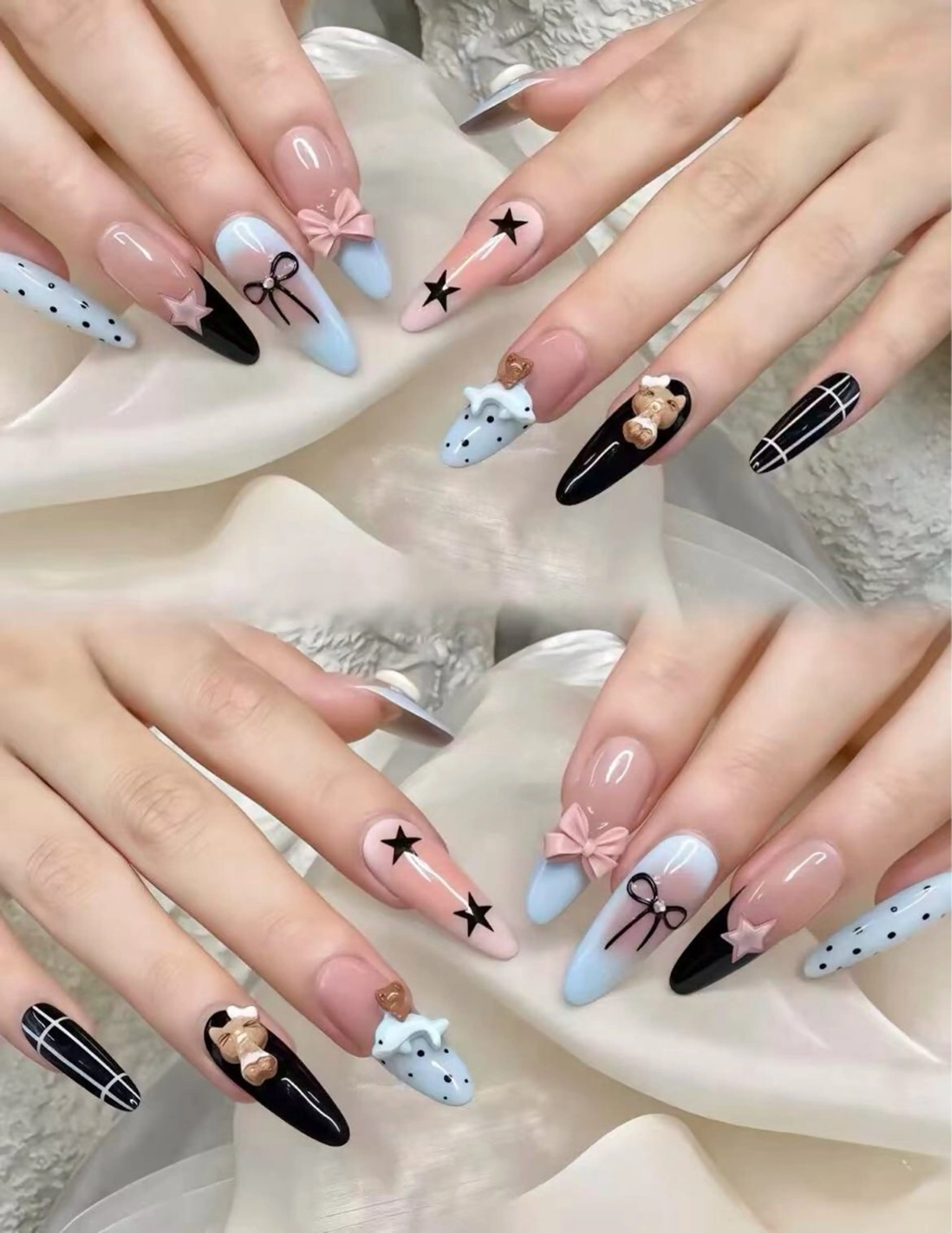 ネイル ハンドネイル 小 雨のネイルデザイン