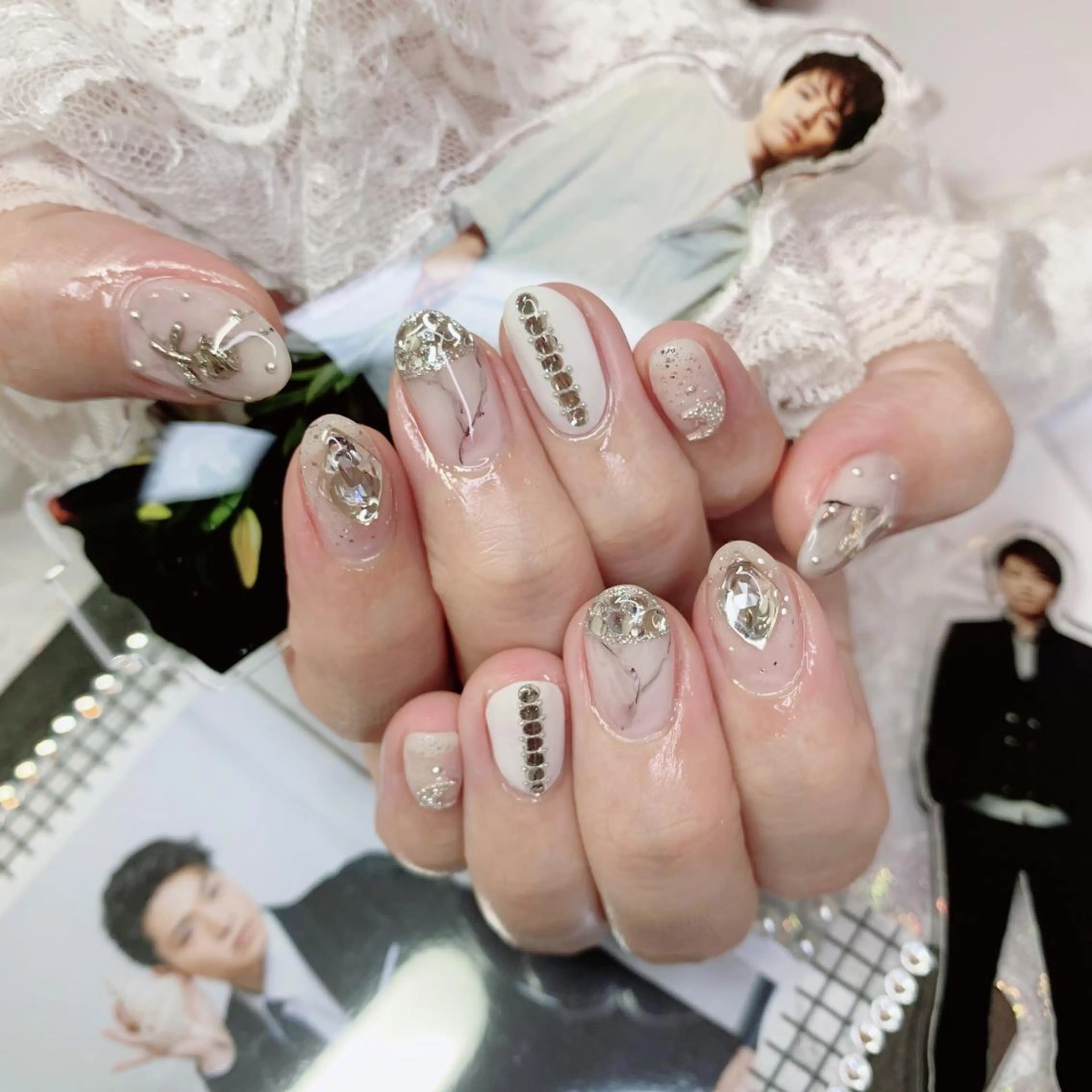 ネイル ハンドネイル La neige* yuki 🥯🍑のネイルデザイン