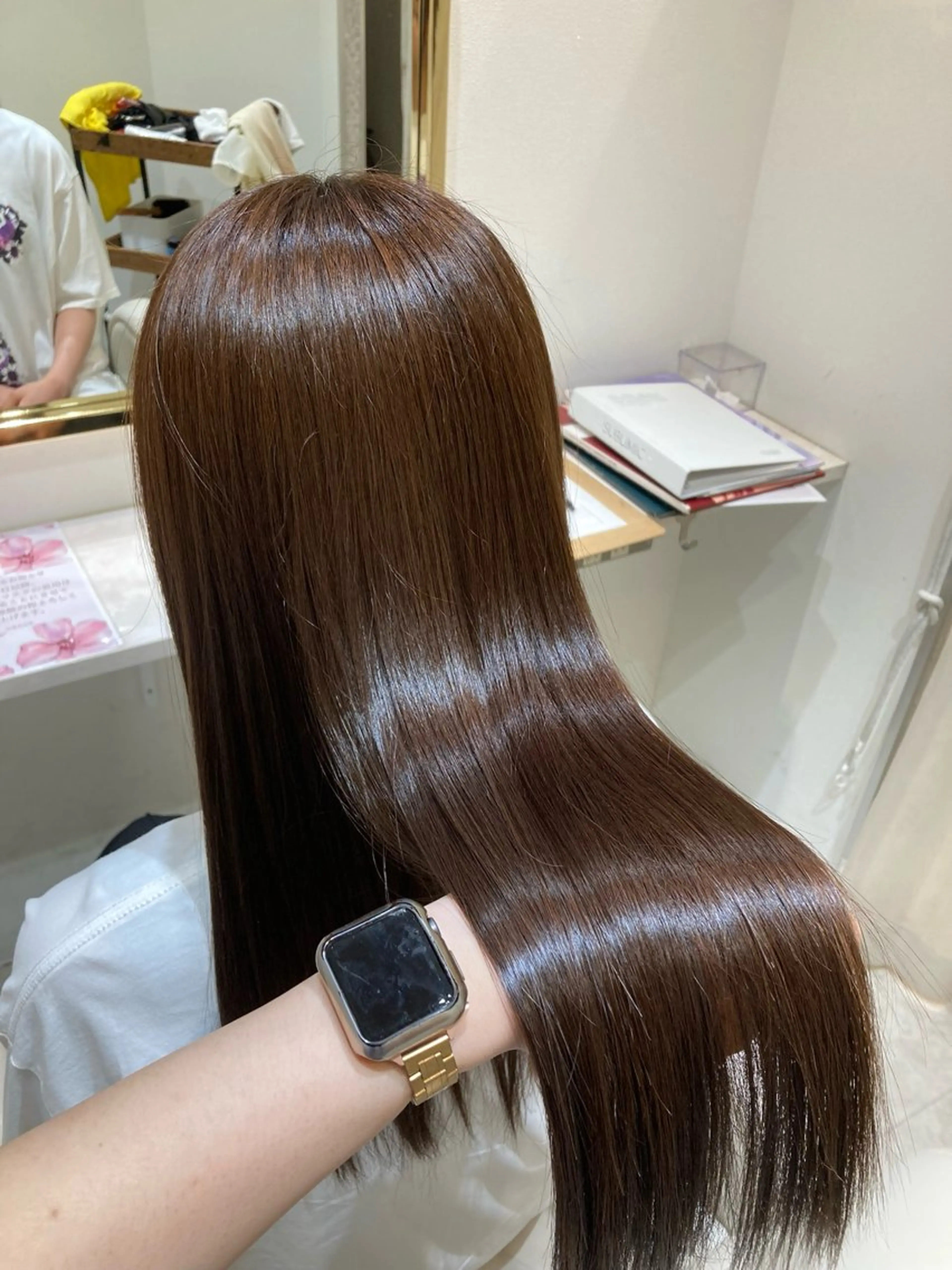 ロング ヘアカラー トリートメント LEVIJU hair 矢野岬のヘアスタイル