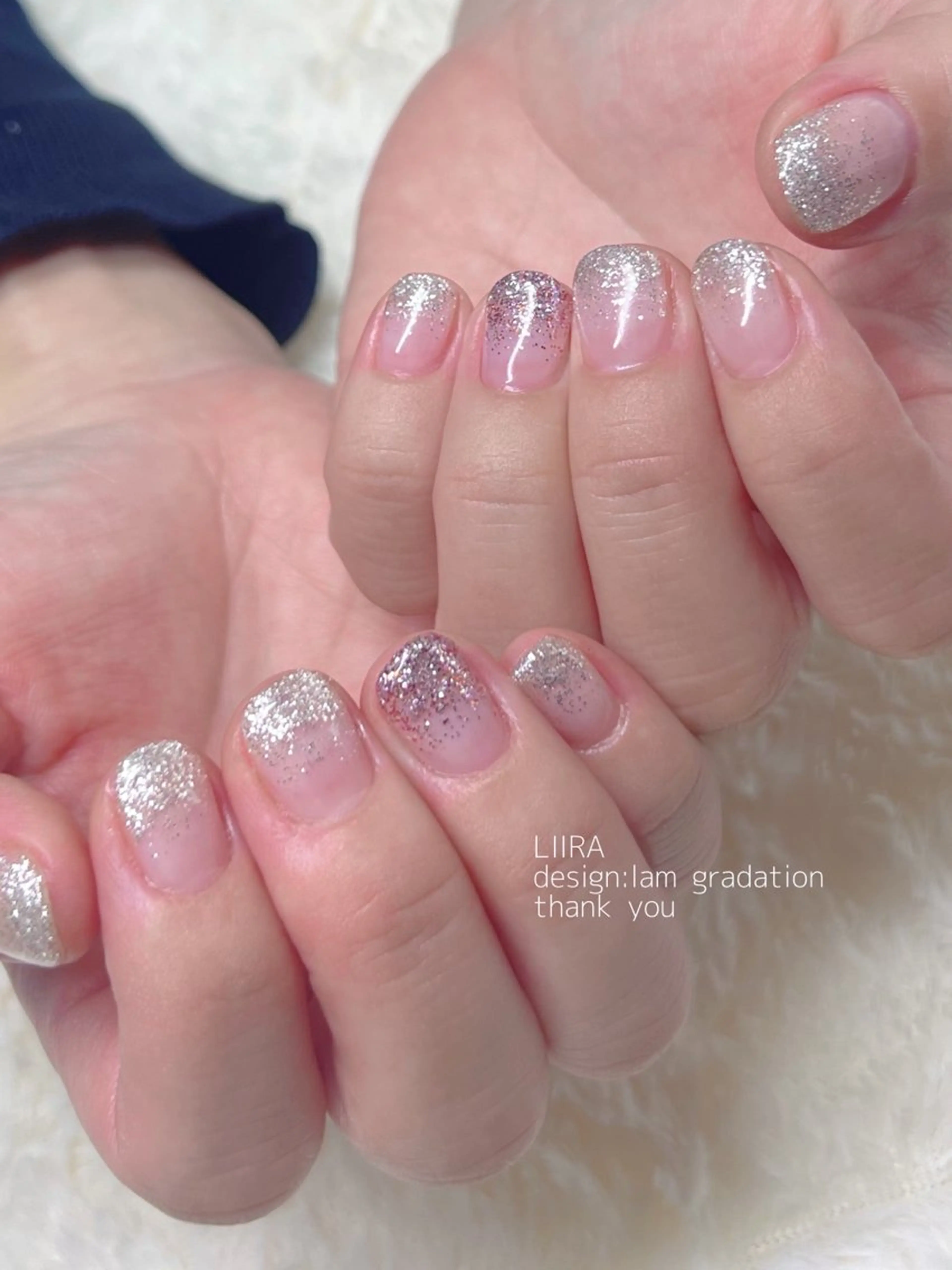 ネイル ハロウィン ラメ(グリッター) ラメグラデーション ハンドネイル LIIRA(西船)/ やまださおりのマツエク・マツパデザイン