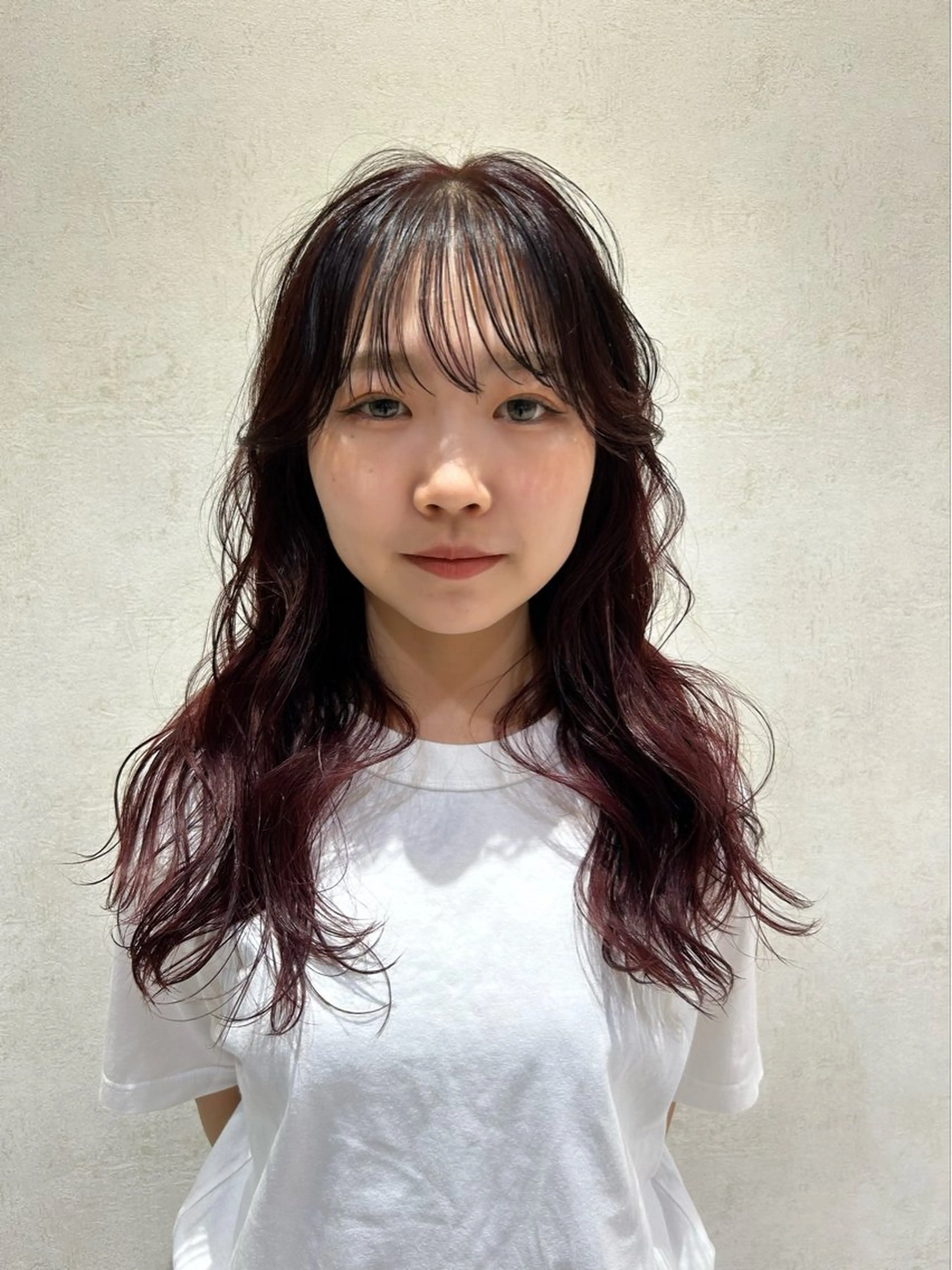 ロング カラー ヘアアレンジ ayano/パーマ/ 暖色カラーのヘアスタイル