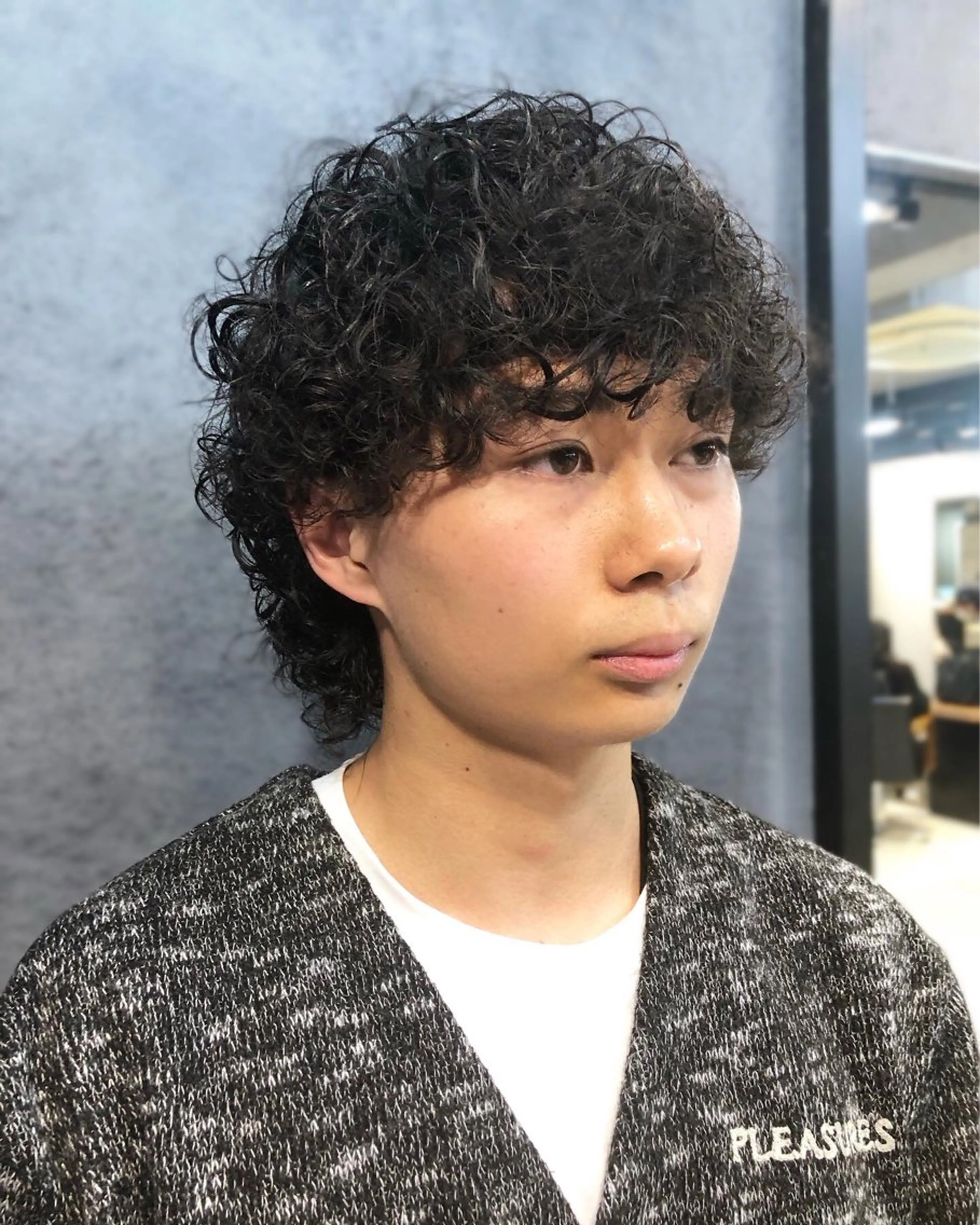 パーマ ヘアアレンジ メンズ メンズパーマ メンズウルフカット ウルフカット カット パーマ トリートメント ヘアセット ainico+所属・メンズ特化✂️栗原 侑也のヘアスタイル