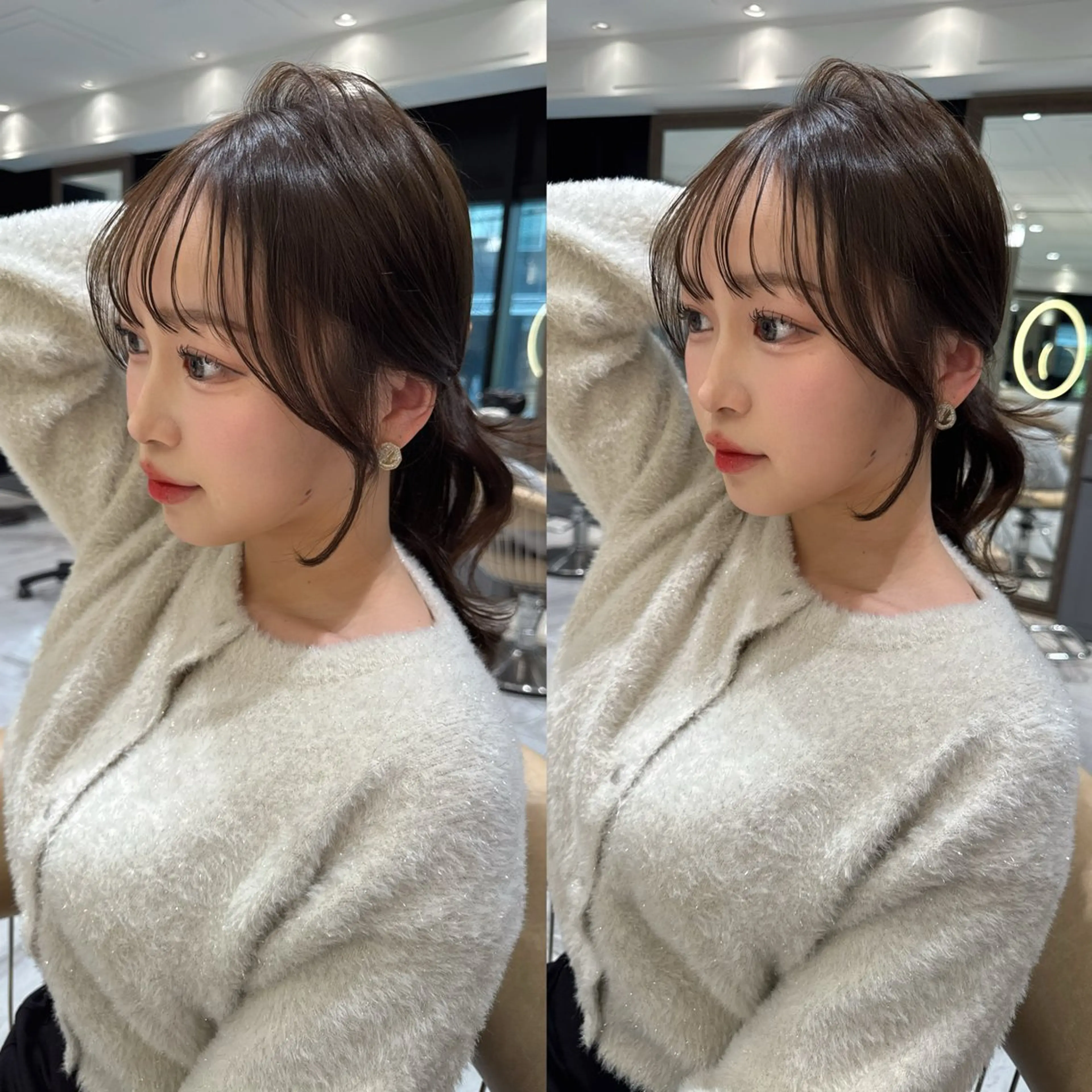 ミディアム カット トリートメント 寺田鼓捺/艶髪 /透明感カラーのヘアスタイル