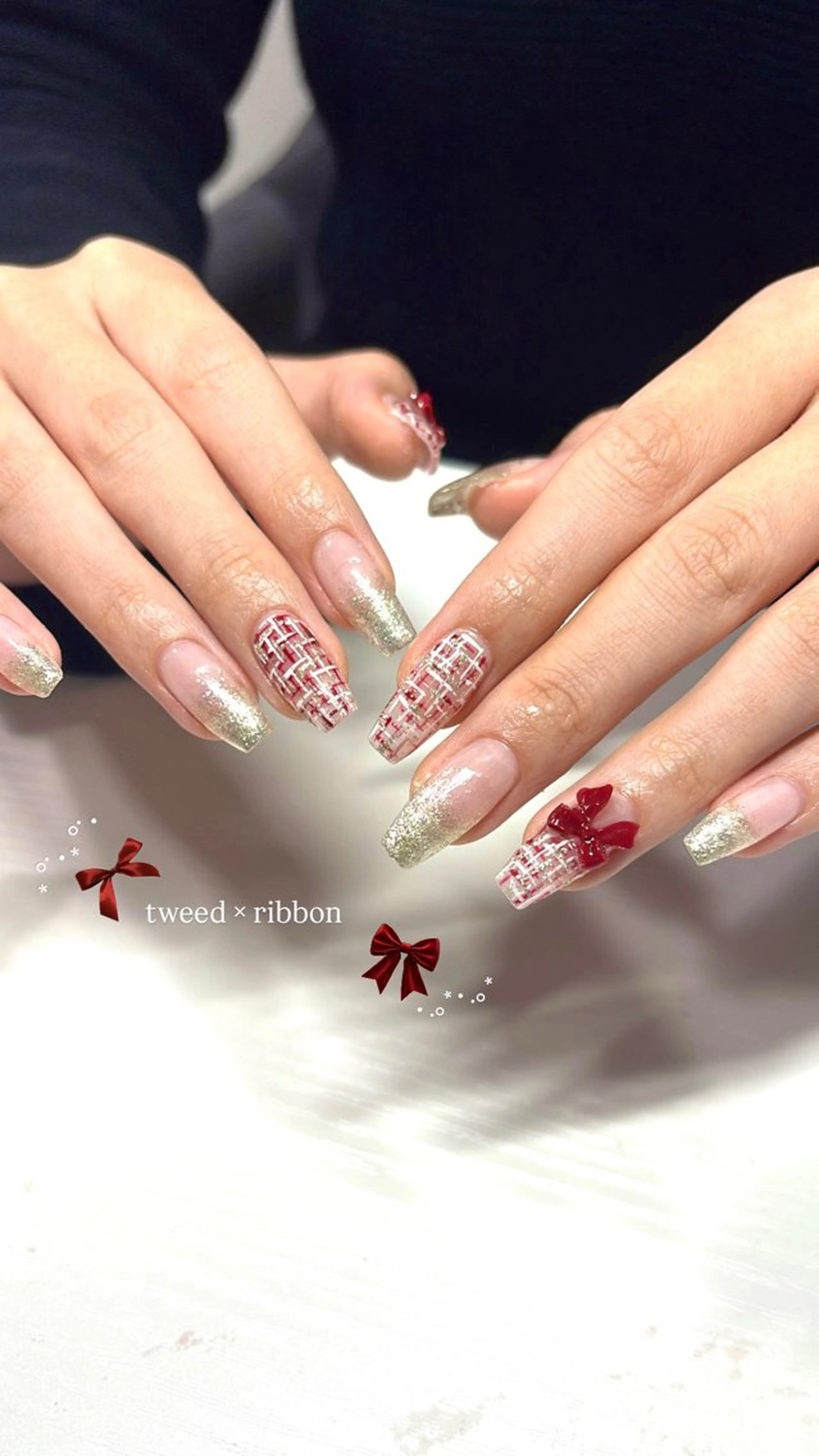 ネイル ハンドネイル 韓国ワンホンnail yukiのネイルデザイン
