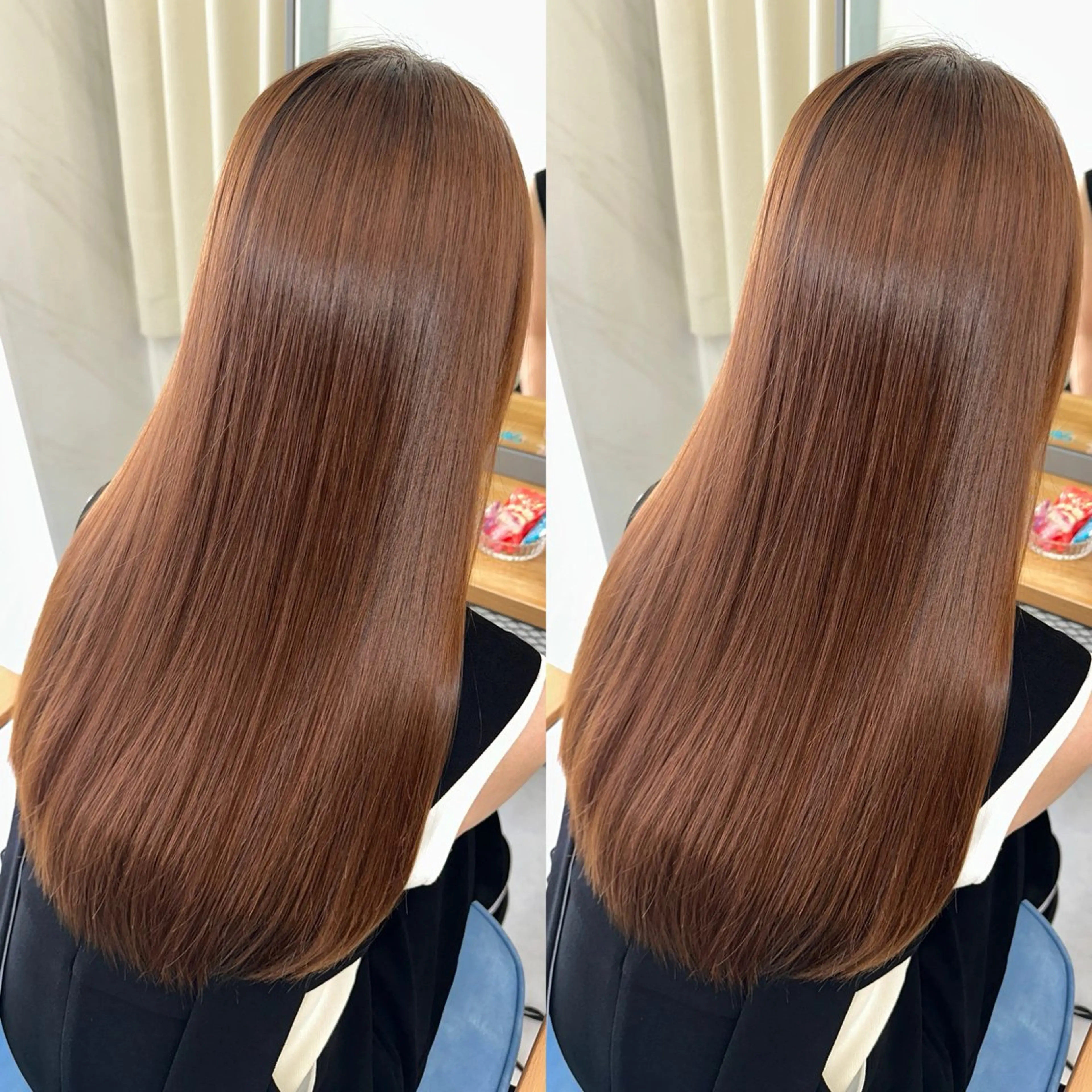 ロング カラー 髪質改善 縮毛矯正 トリートメント 酸性ストレート 酸熱トリートメント カット ヘアカラー トリートメント 縮毛矯正/髪質改善/ レイヤー代々木/木下のヘアスタイル