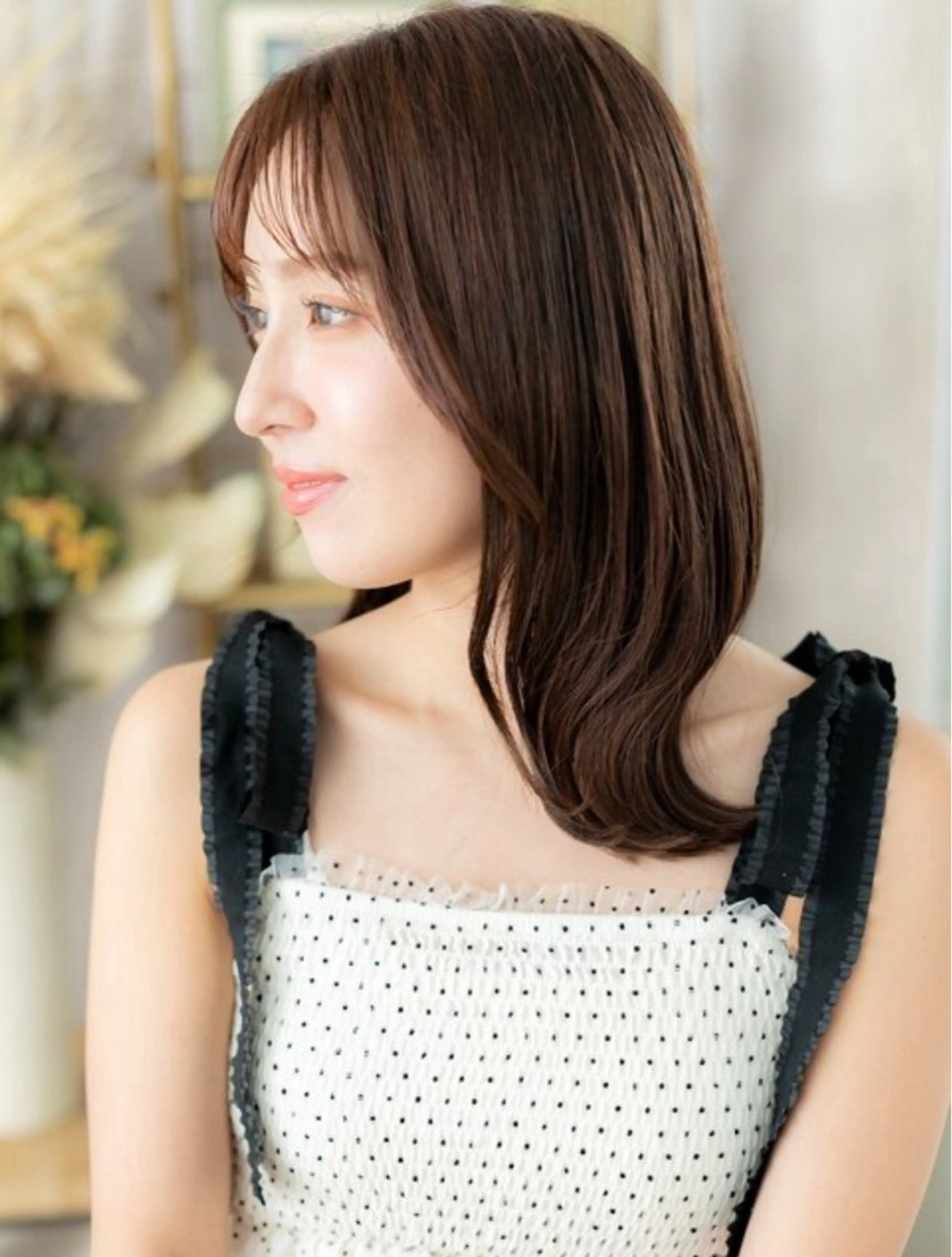 セミロング カラー ヘアカラー COVER HAIR bliss 志木南口駅前店所属・艶髪カラー🤍ྀི 強矢　美紗希🩷ྀིのヘアスタイル