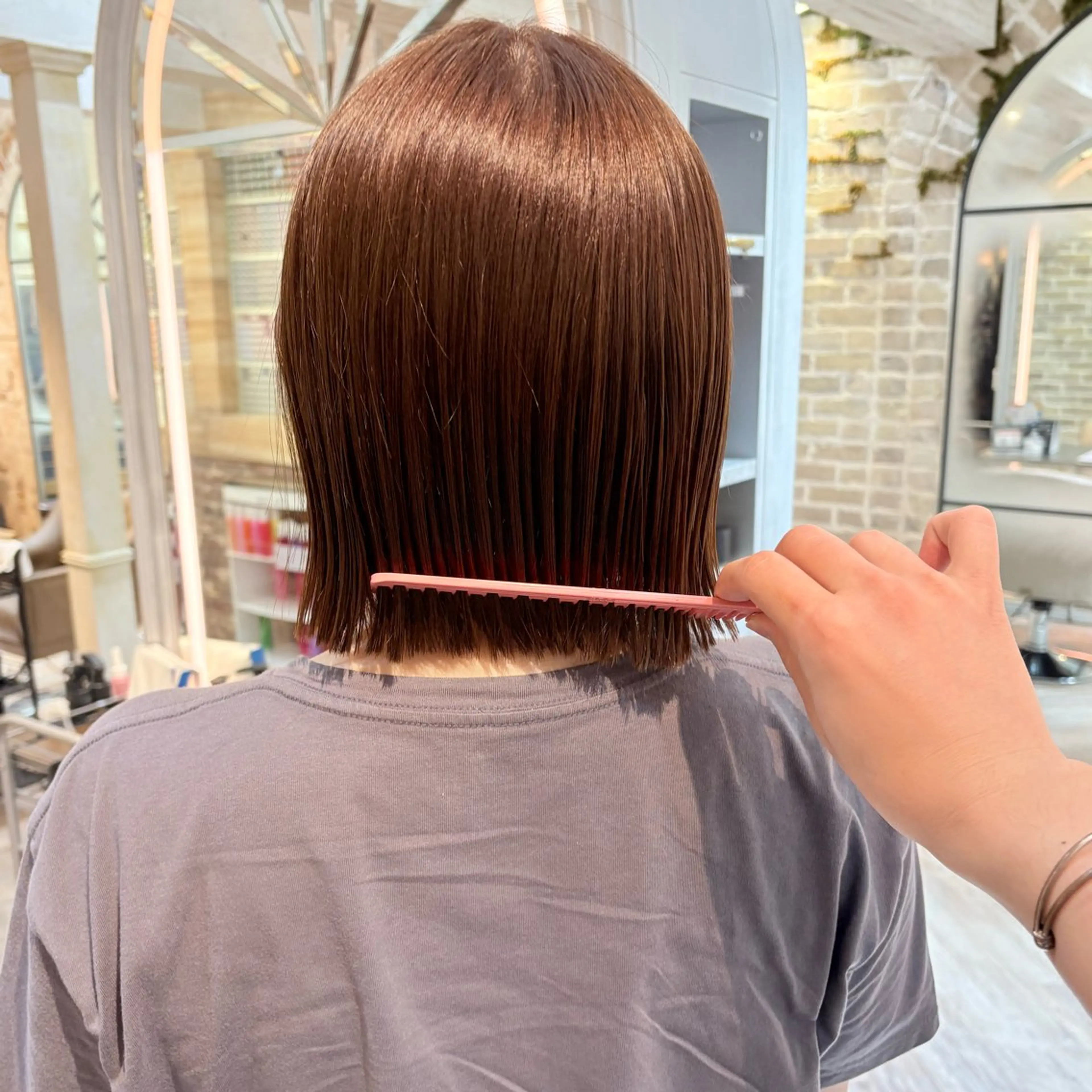 ショート カラー カット ヘアカラー トリートメント ナチュラル×透明感 /kazutoのヘアスタイル