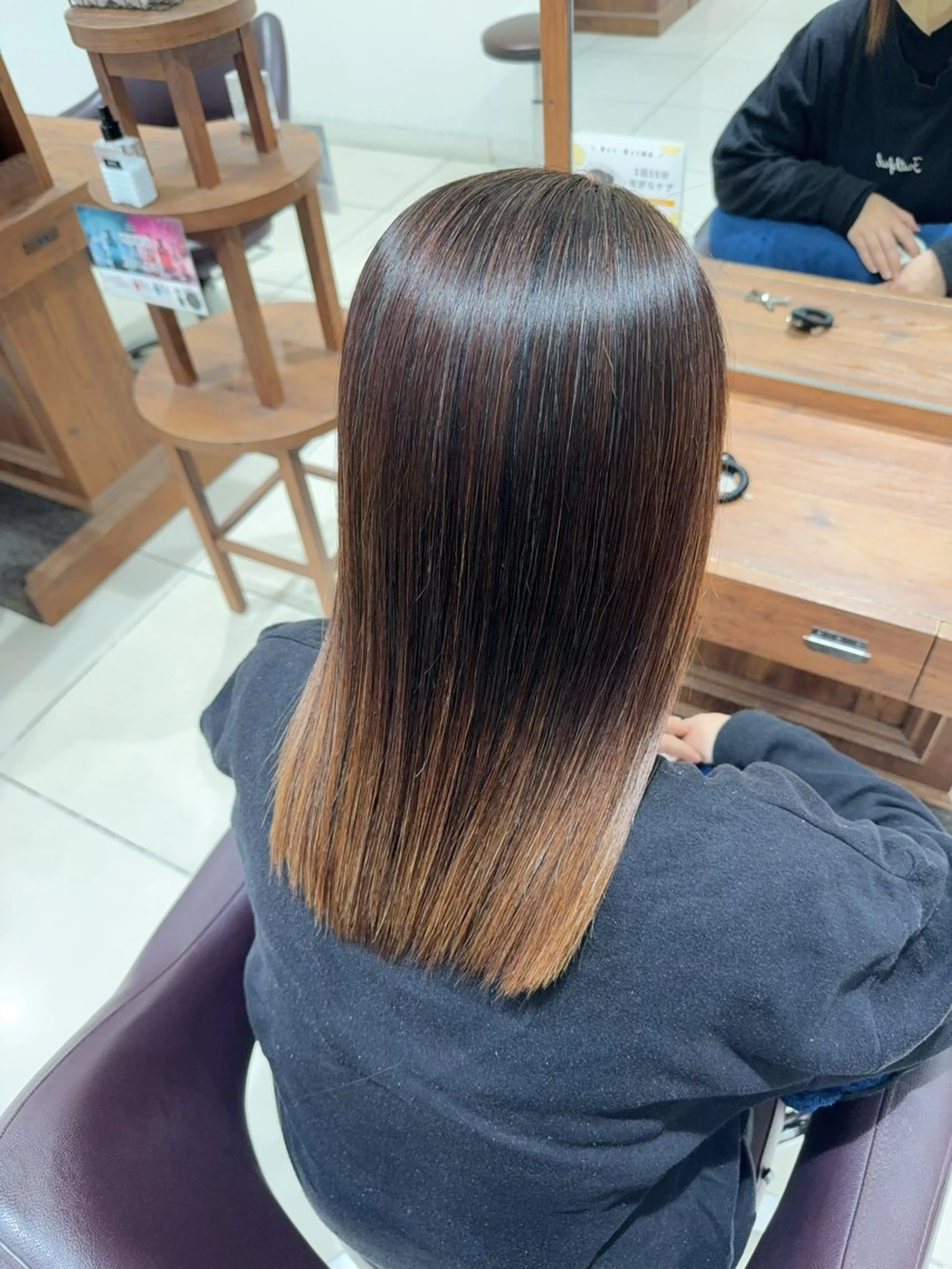 縮毛矯正 ミニヨン高の原店所属・木村 有希のヘアスタイル