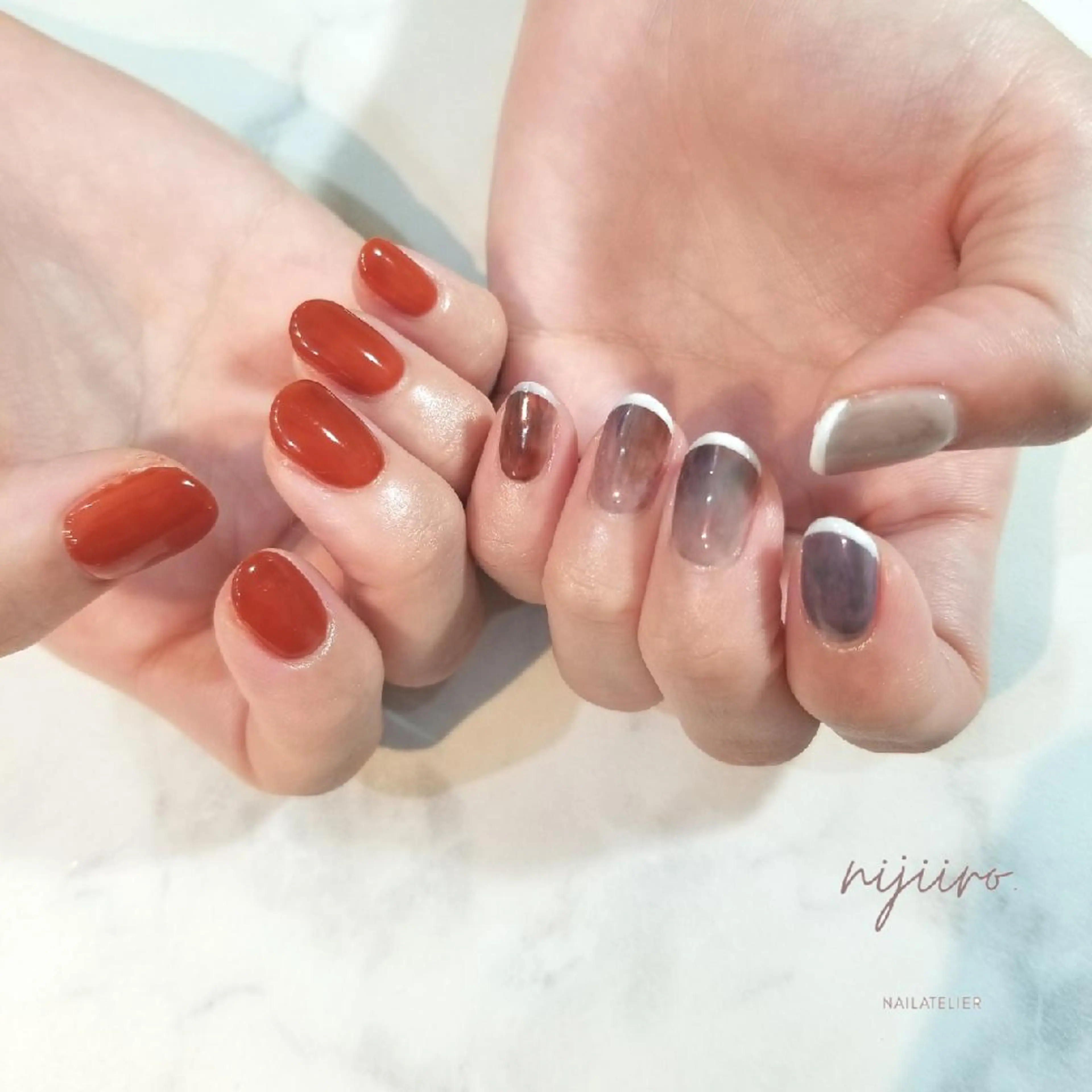 ネイル ハンドネイル nailatelier nijiiro.所属・nijiiro🌈 サトウのネイルデザイン