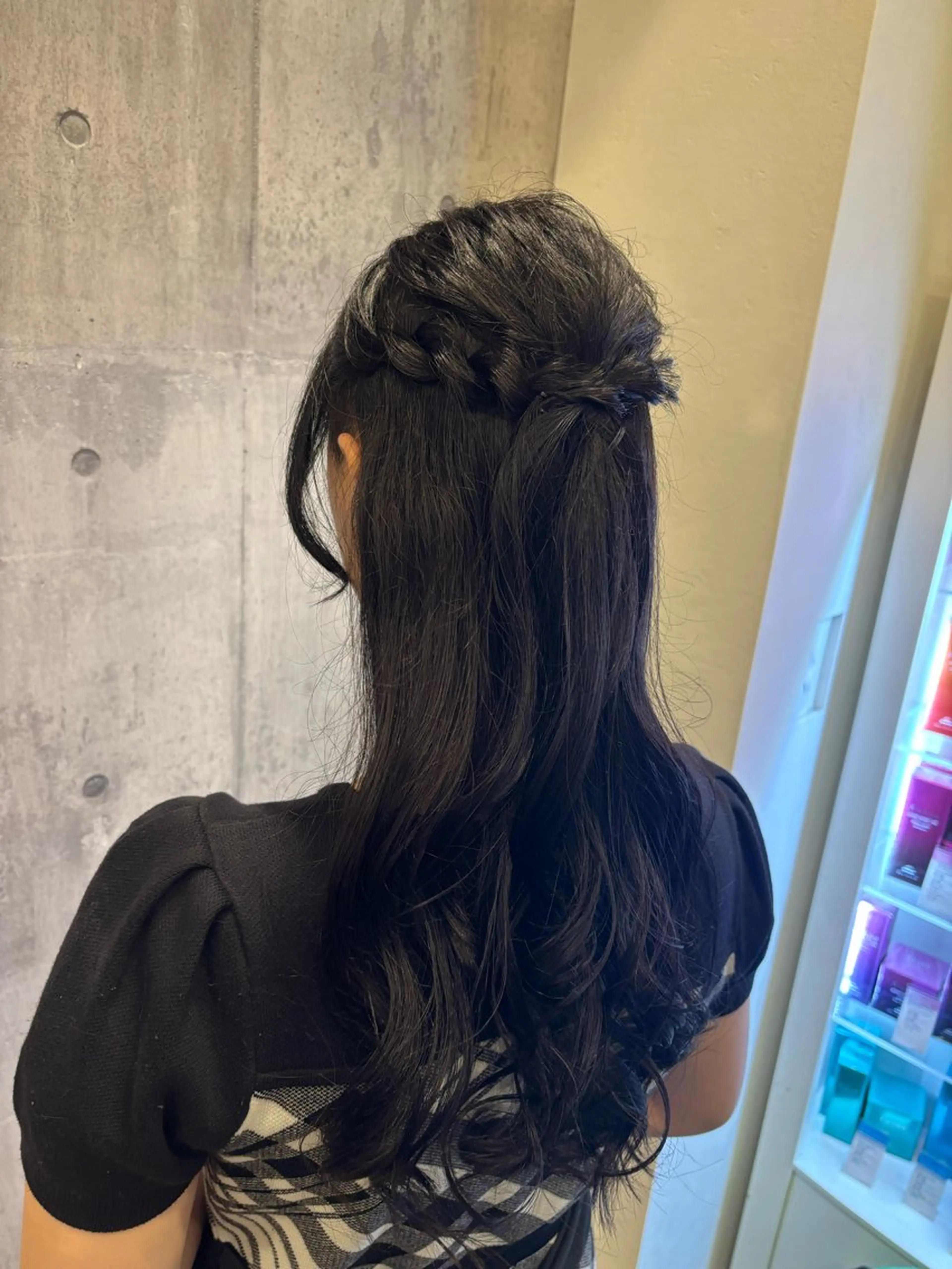 ヘアアレンジ ハーフアップ ヘアセット 加藤 つばさのヘアスタイル