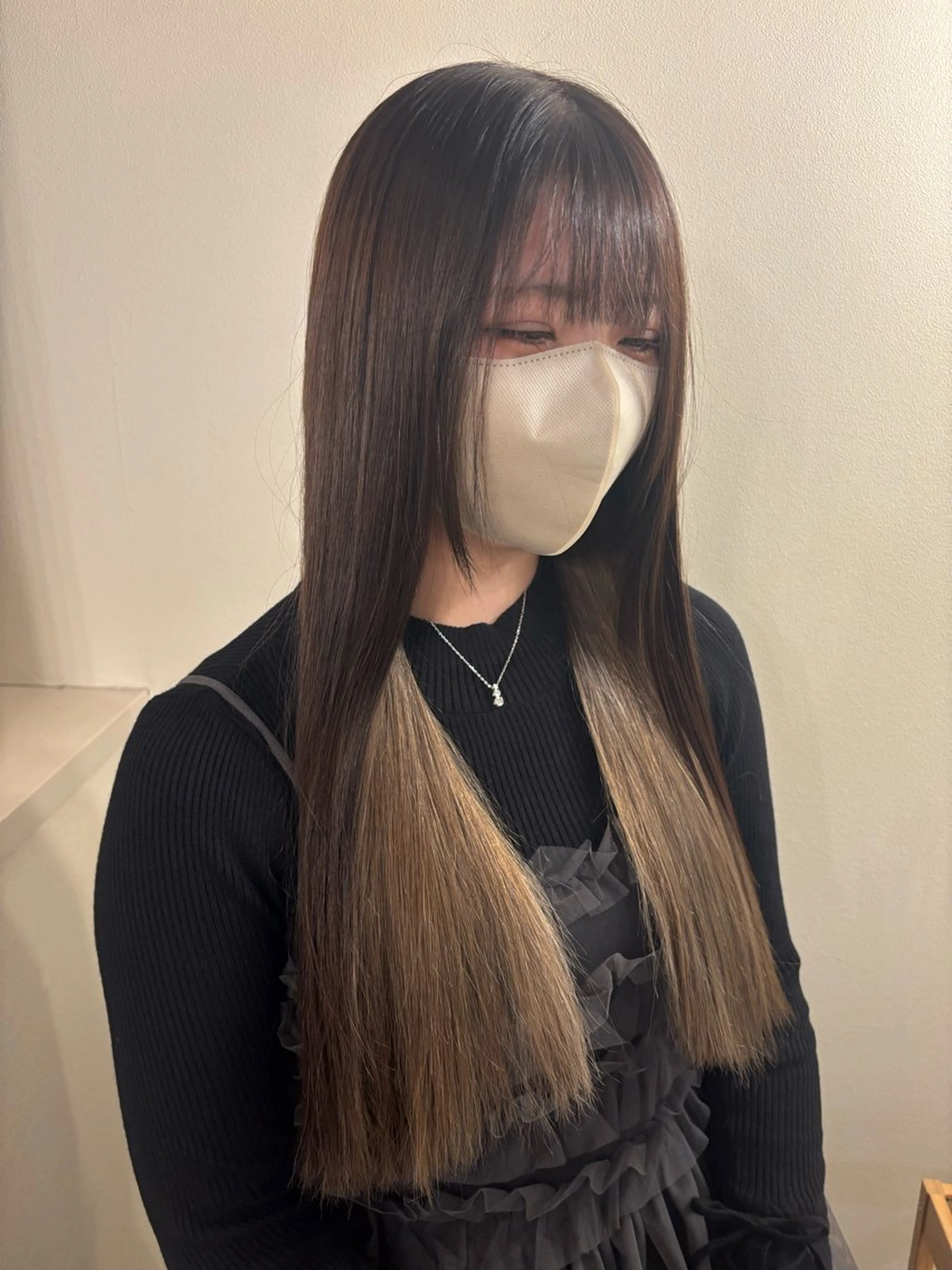 ロング カラー インナーカラー 豊中美容室COCOLUANA所属・CHISATO /暖色カラー❤️のヘアスタイル