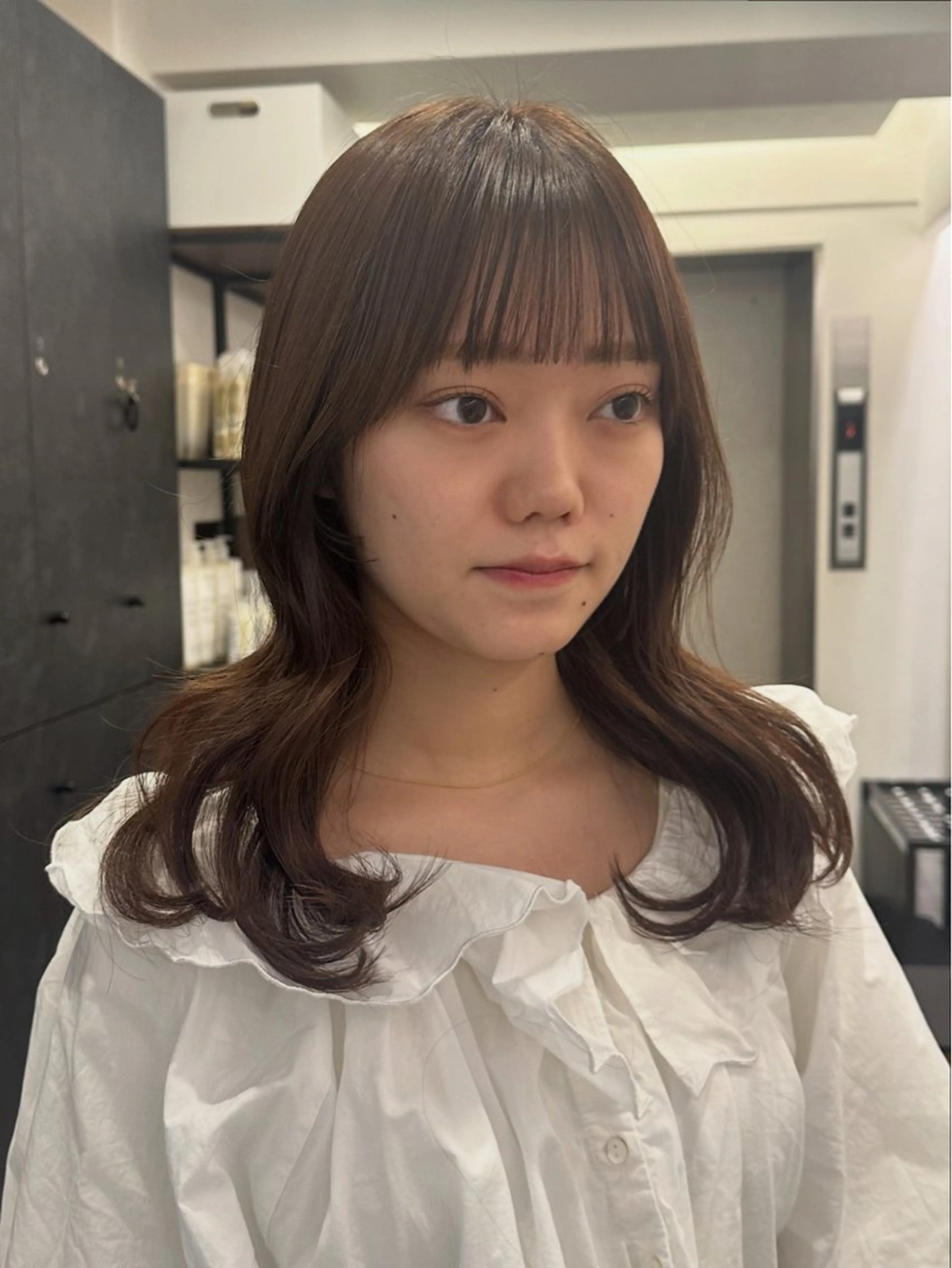 ミディアム カラー カット ヘアカラー 銀座/ヘアセット/ 島村美帆のヘアスタイル