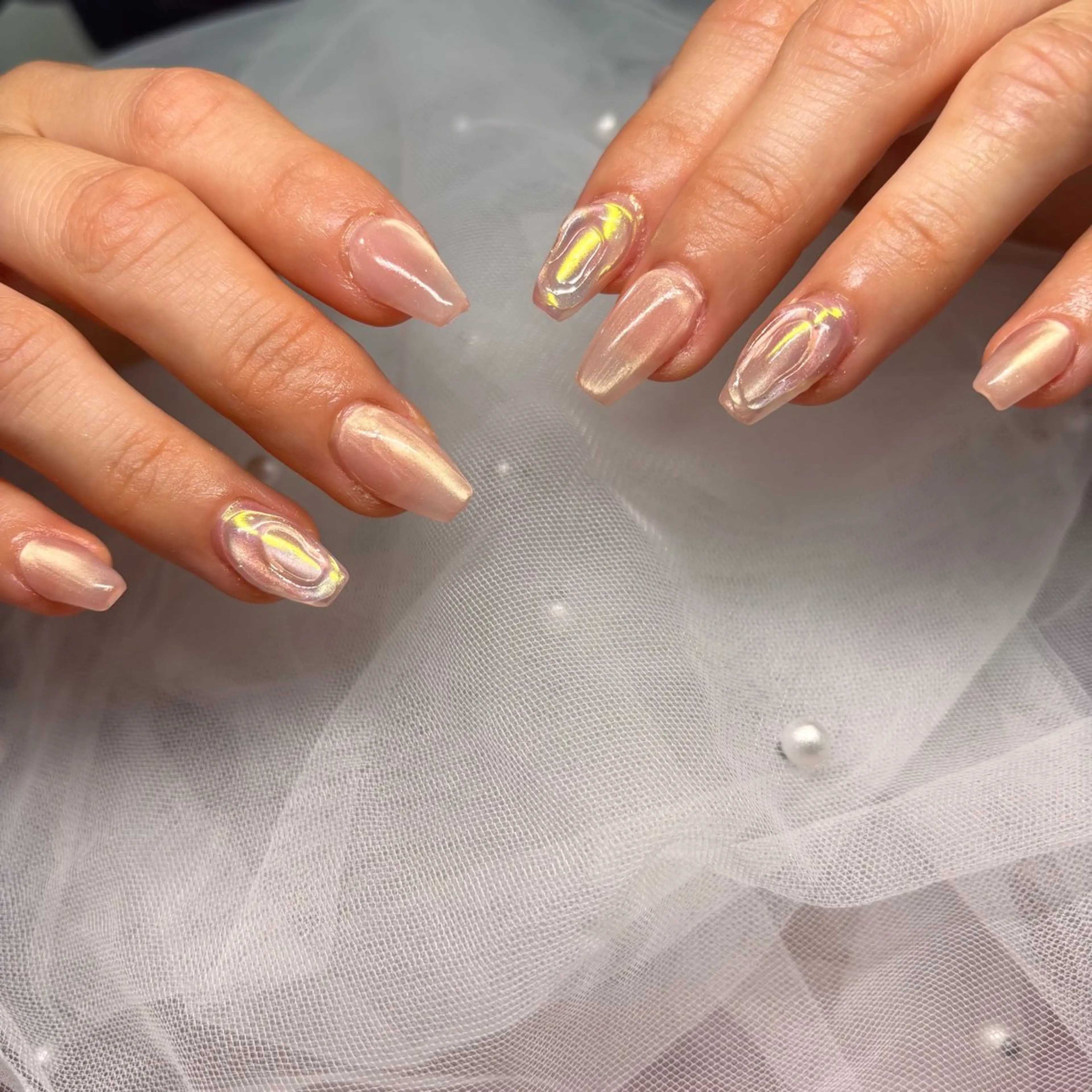 ネイル ぷっくりネイル ハンドネイル RE💟N.NAIL ラテン系お姉さんのネイルデザイン