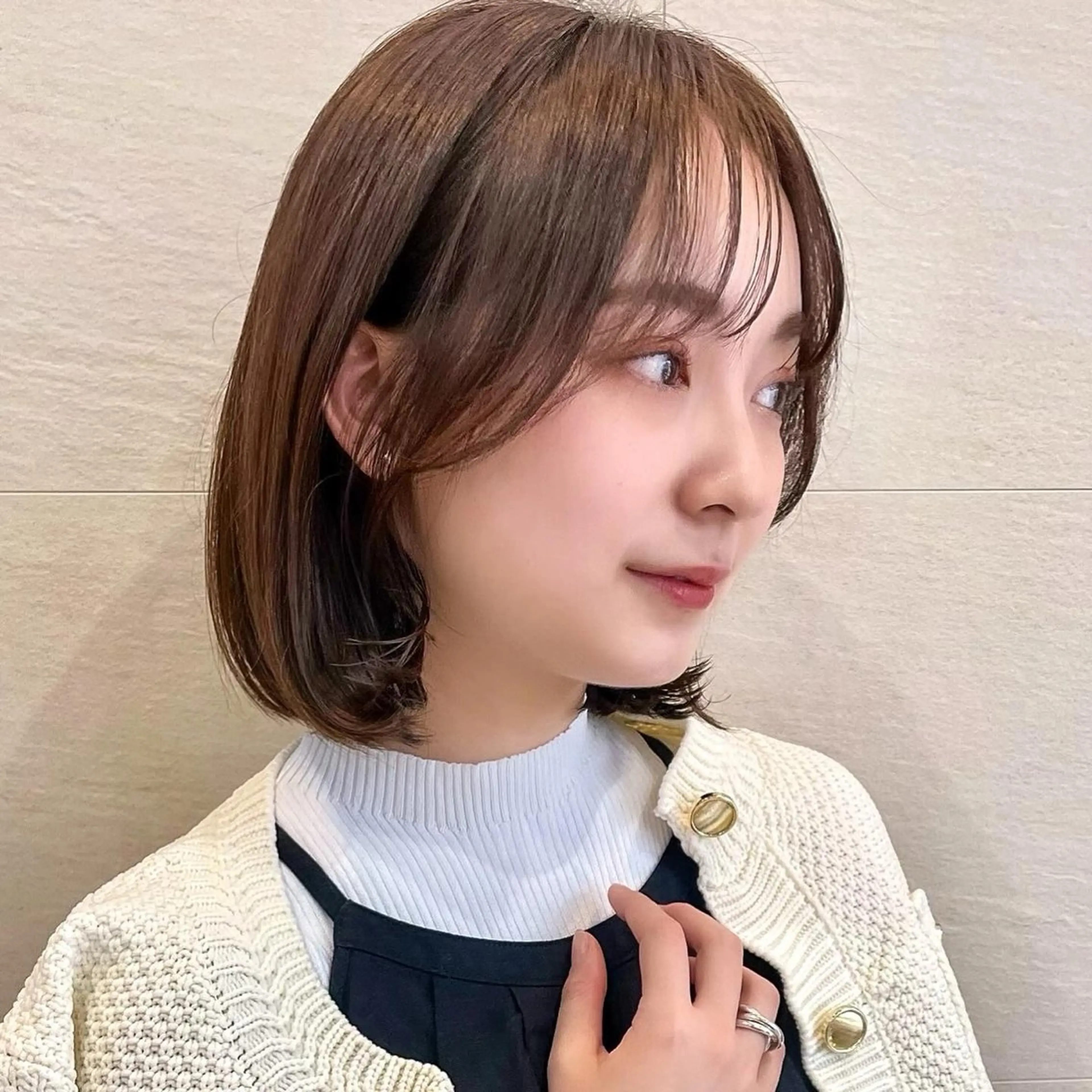 ショート カラー 🌱小顔ヘア/ボブ ミディアム/双葉🌱のヘアスタイル