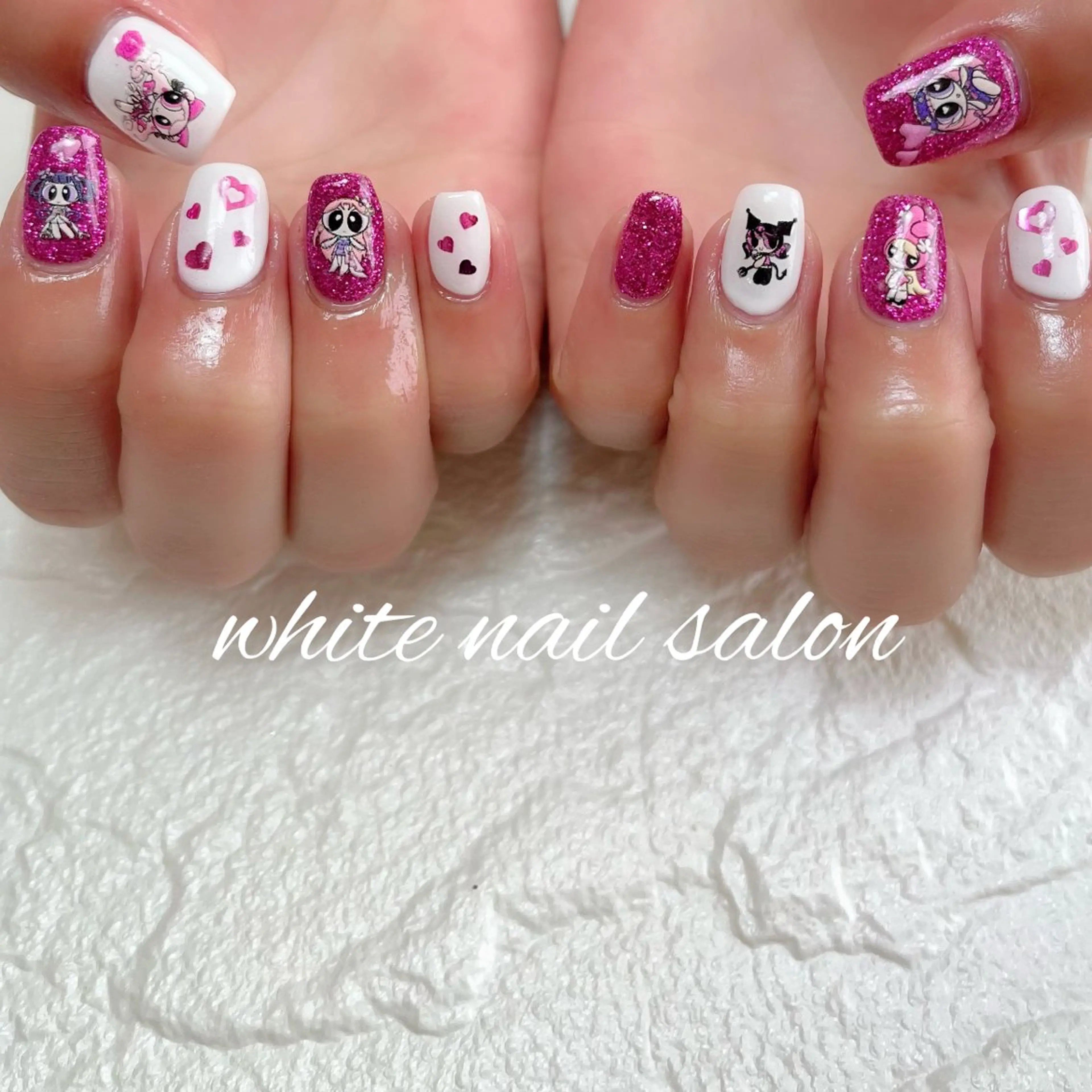ネイル ラメ(グリッター) 持ち込み ハンドネイル white nail salonのネイルデザイン