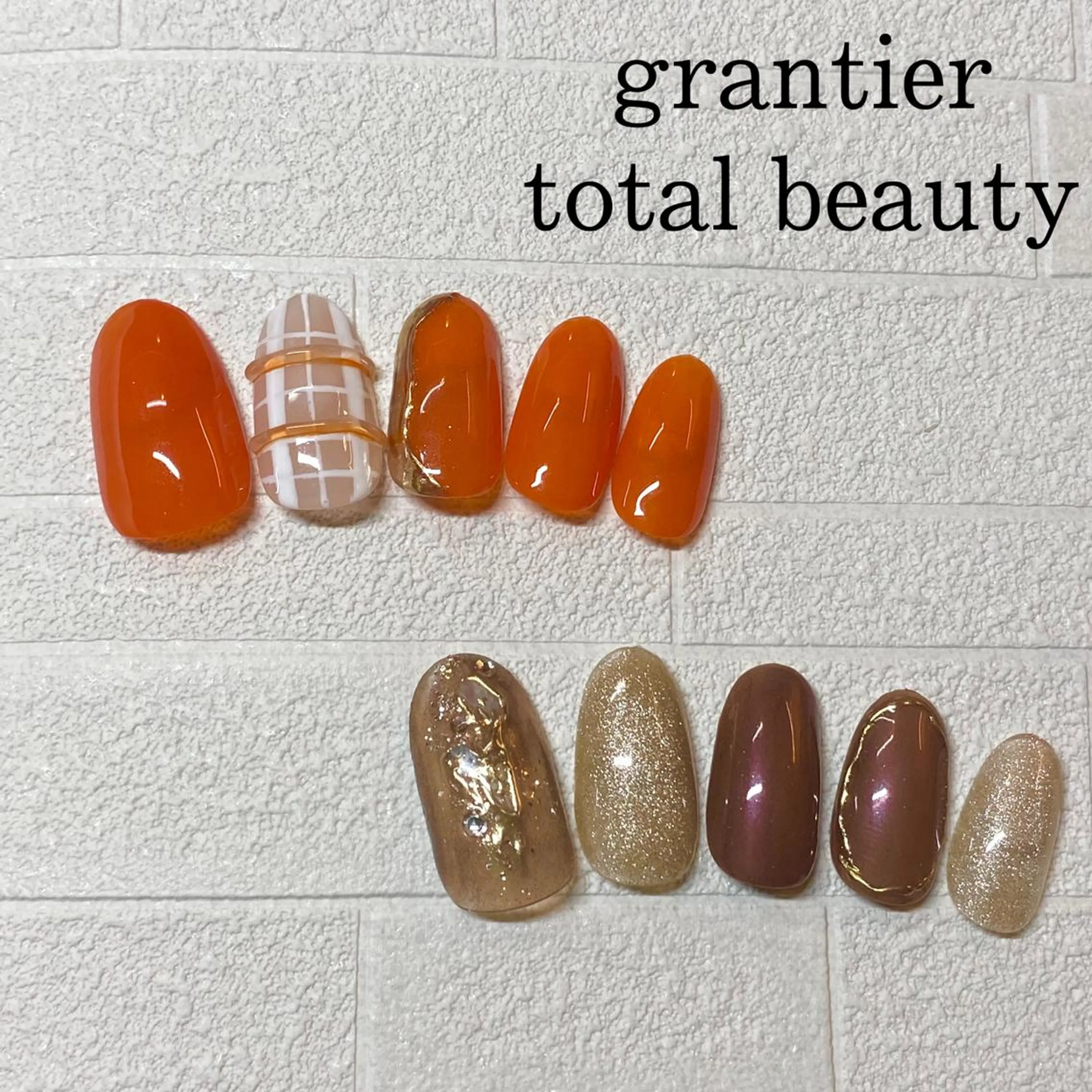 ネイル ジェルネイル パラジェル ハンドネイル grantier beautyのネイルデザイン