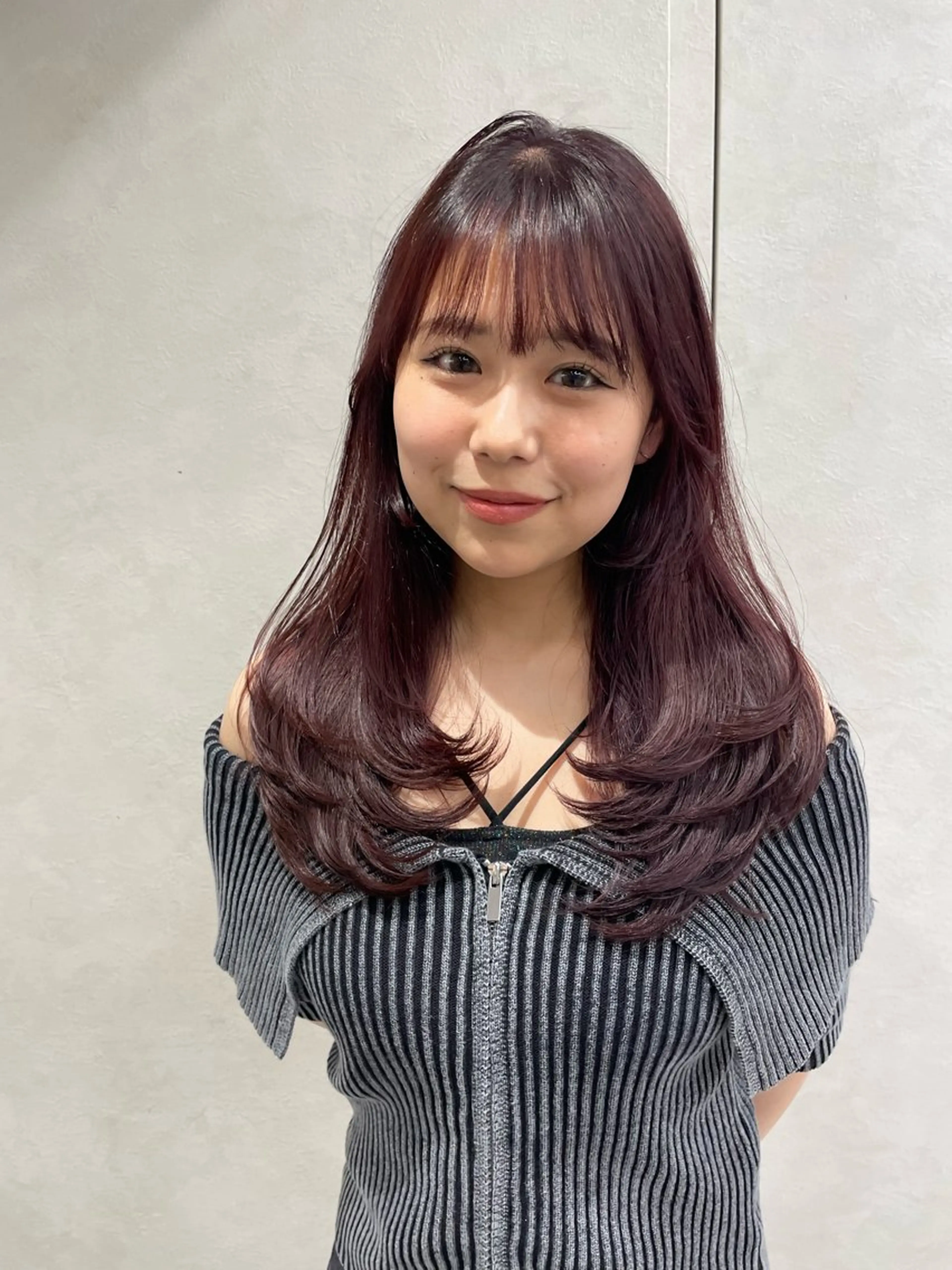 セミロング カラー 韓国ヘア/レイヤー Londエレンのヘアスタイル