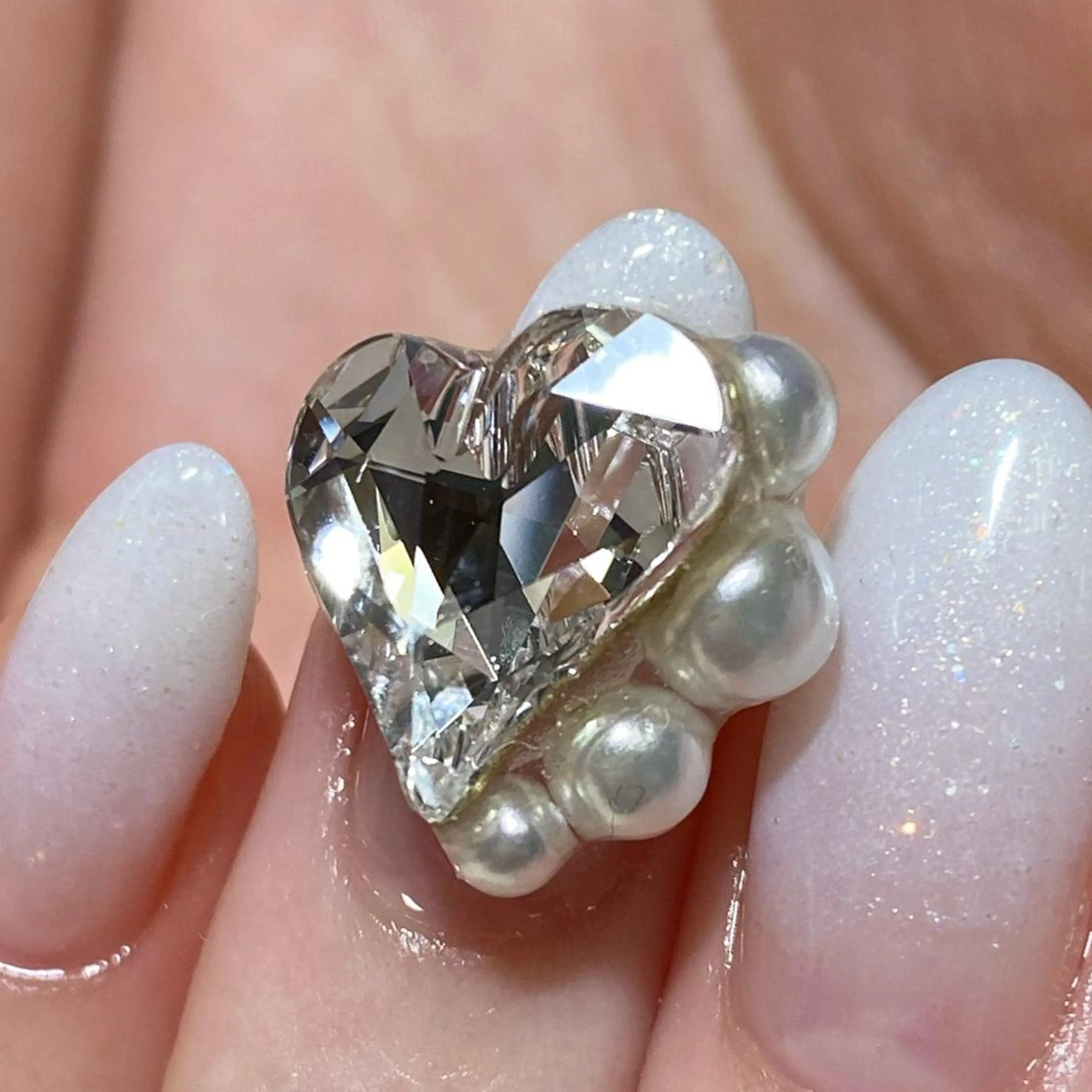 【ハンド】ビジュー1本付きの写真