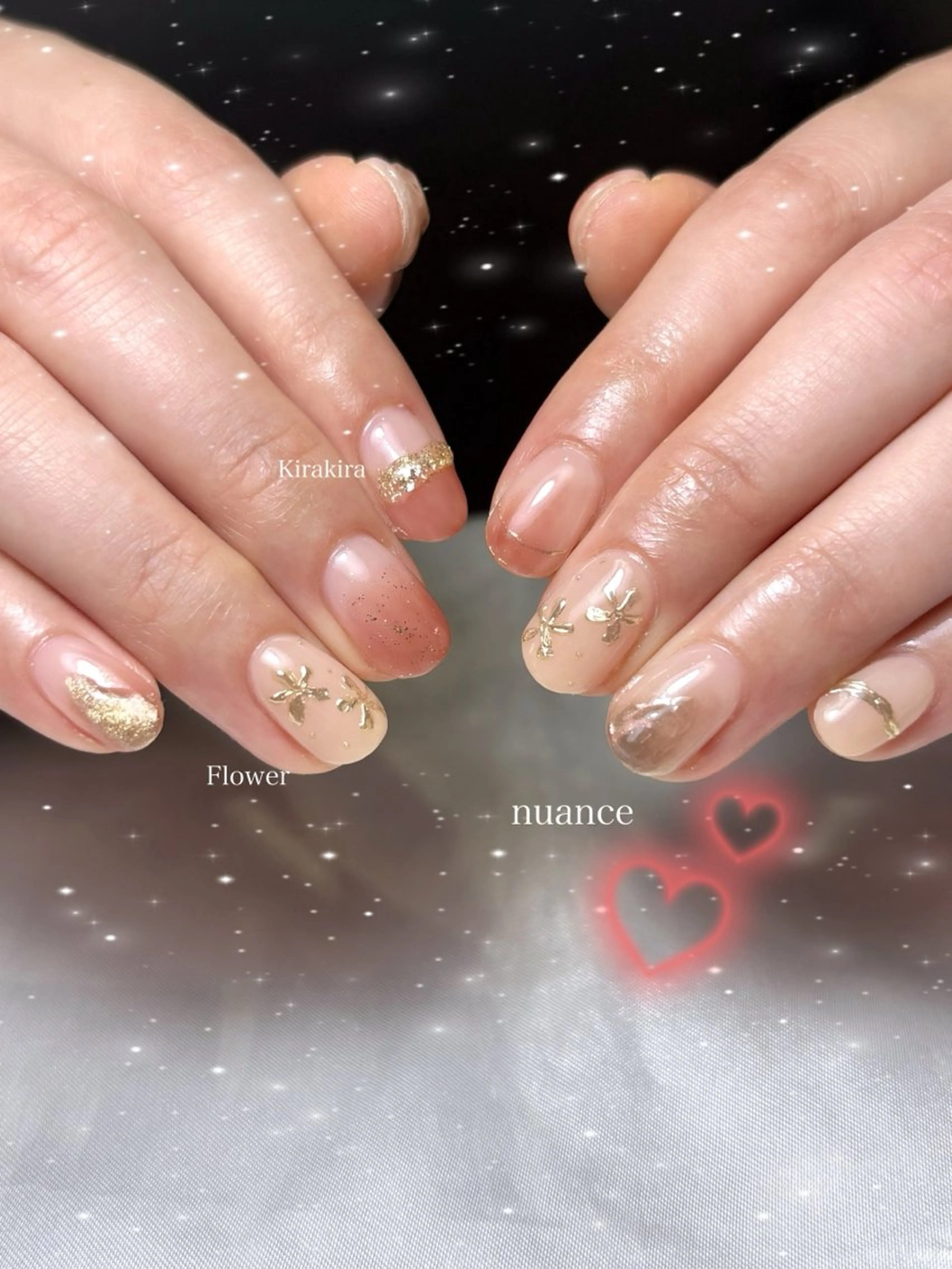 ネイル ニュアンスネイル mofie🤍ユミ/ 恵比寿/パラジェルのネイルデザイン