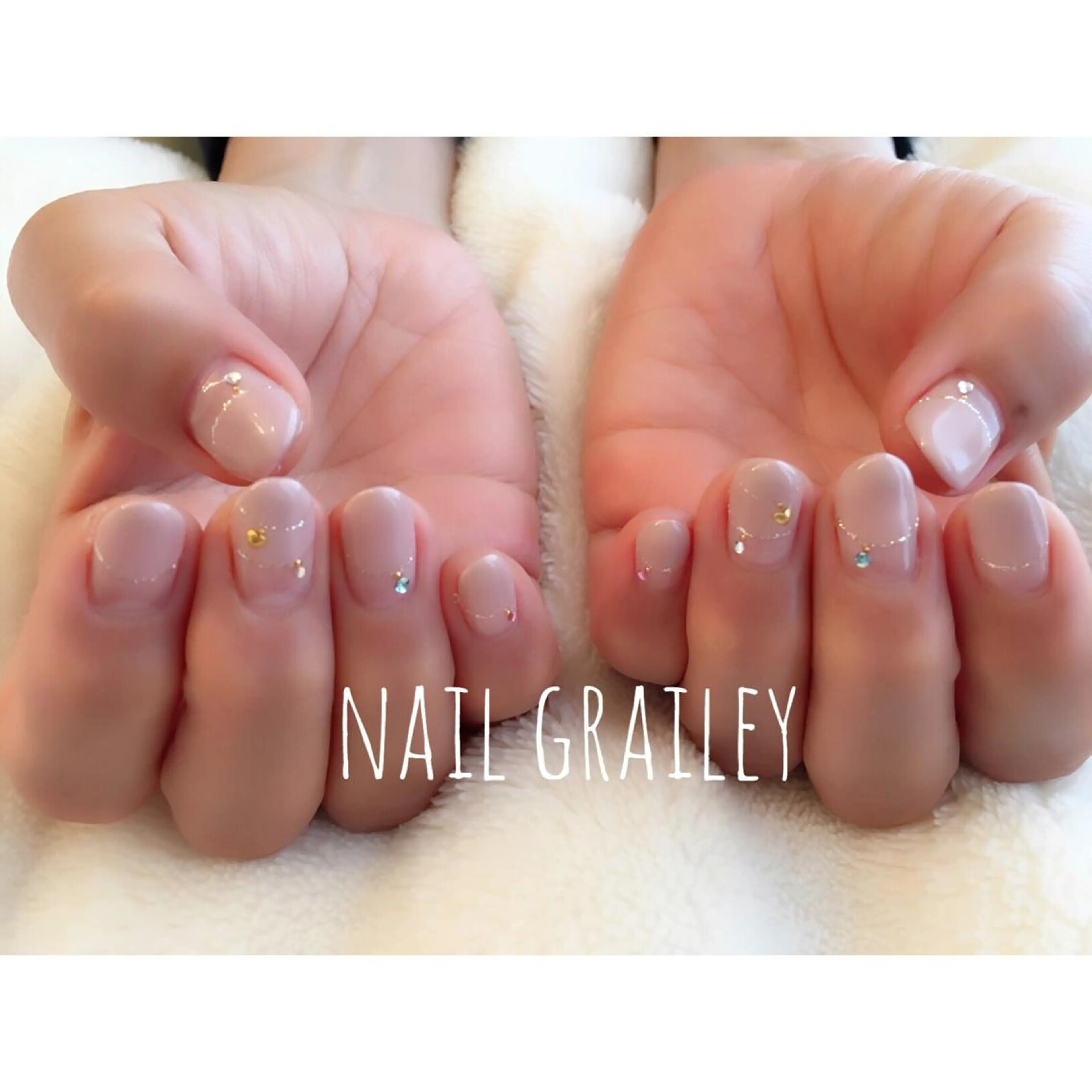 ネイル ストーンネイル nail makoのネイルデザイン