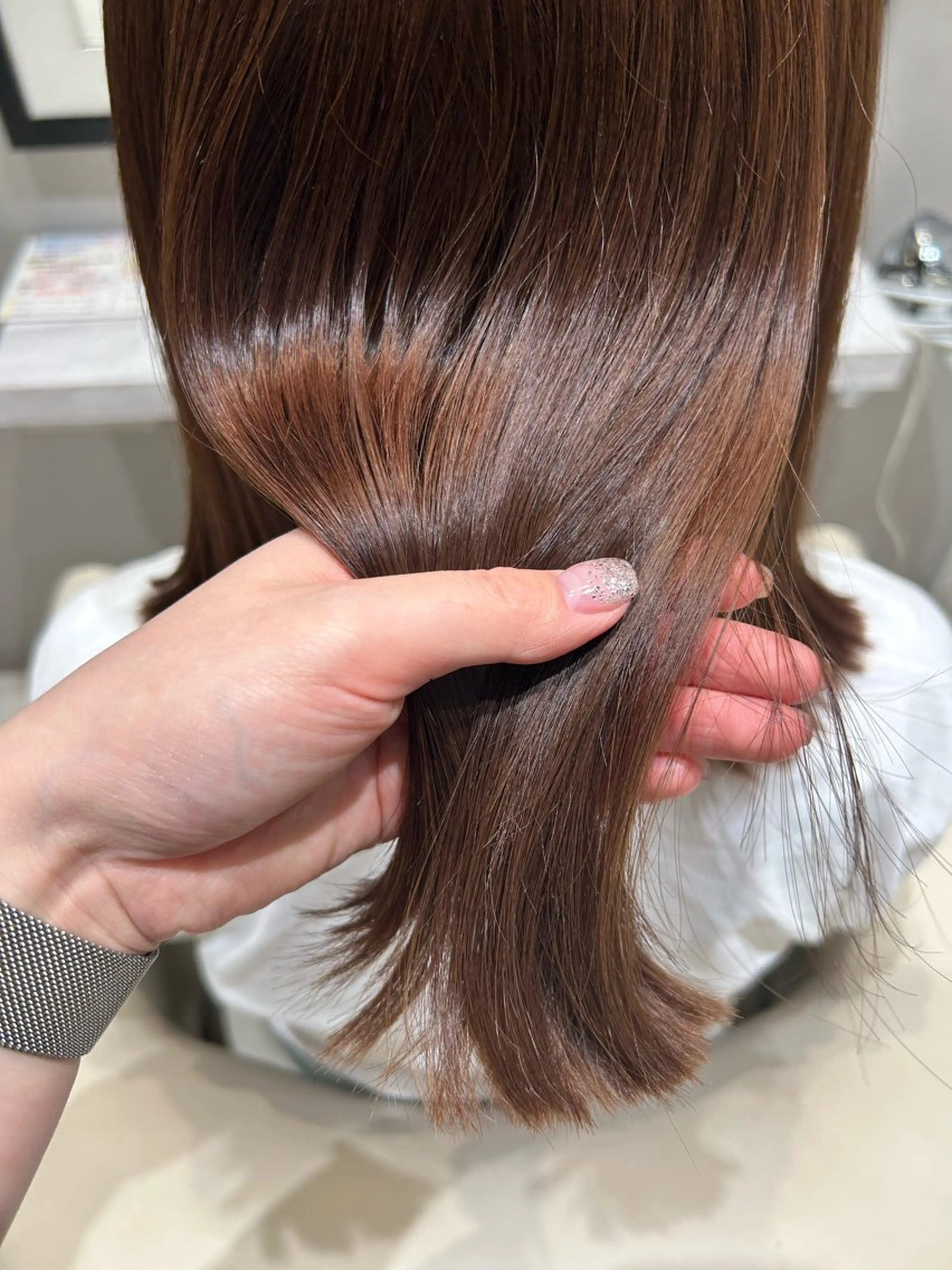 カラー ベージュカラー ピンクカラー ピンクベージュ ♡ktwoかな /透明感カラーのヘアスタイル