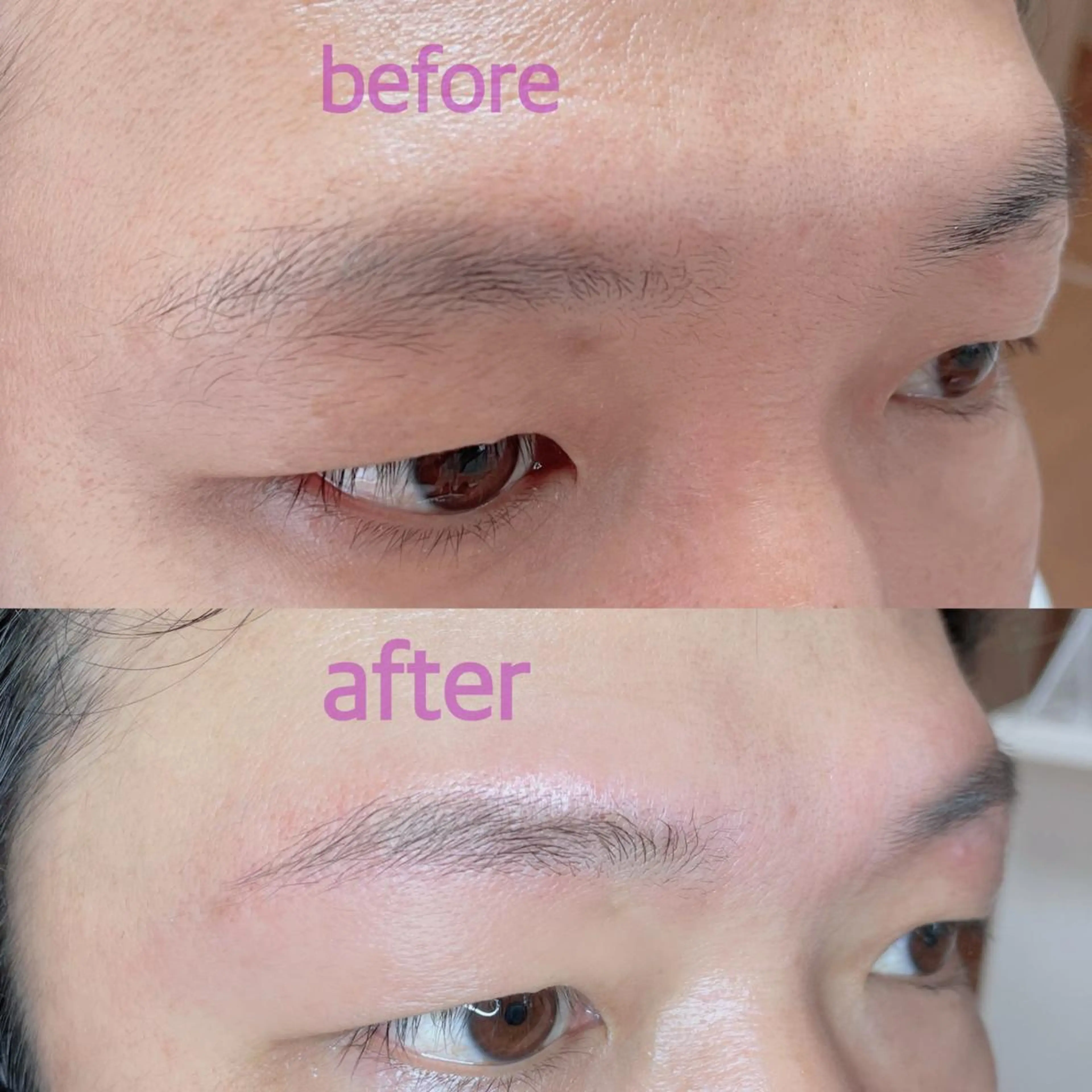 【男性用メニュー】眉waxスタイリングの写真