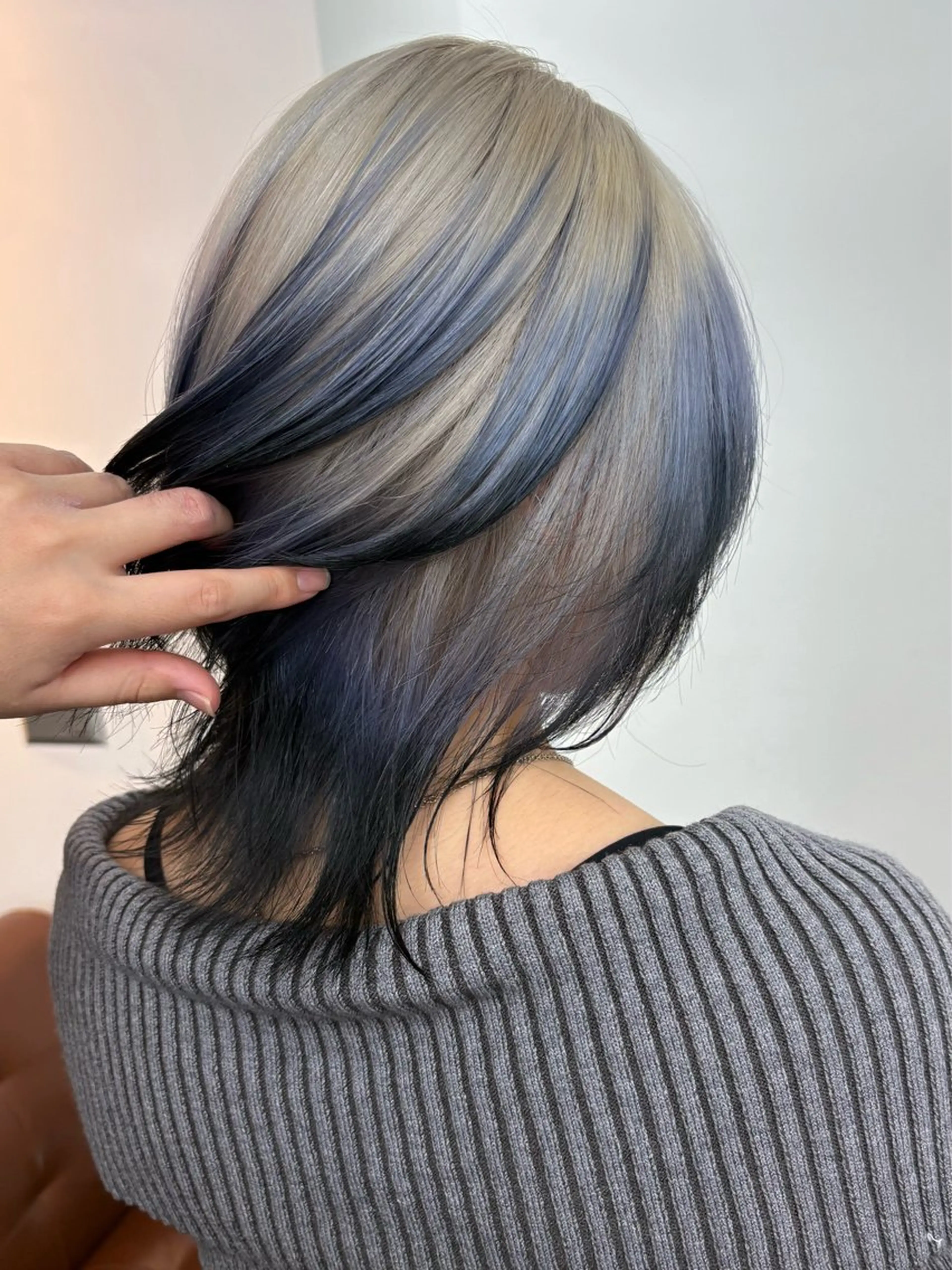 ミディアム カラー ヘアカラー 八代 珠羽のヘアスタイル