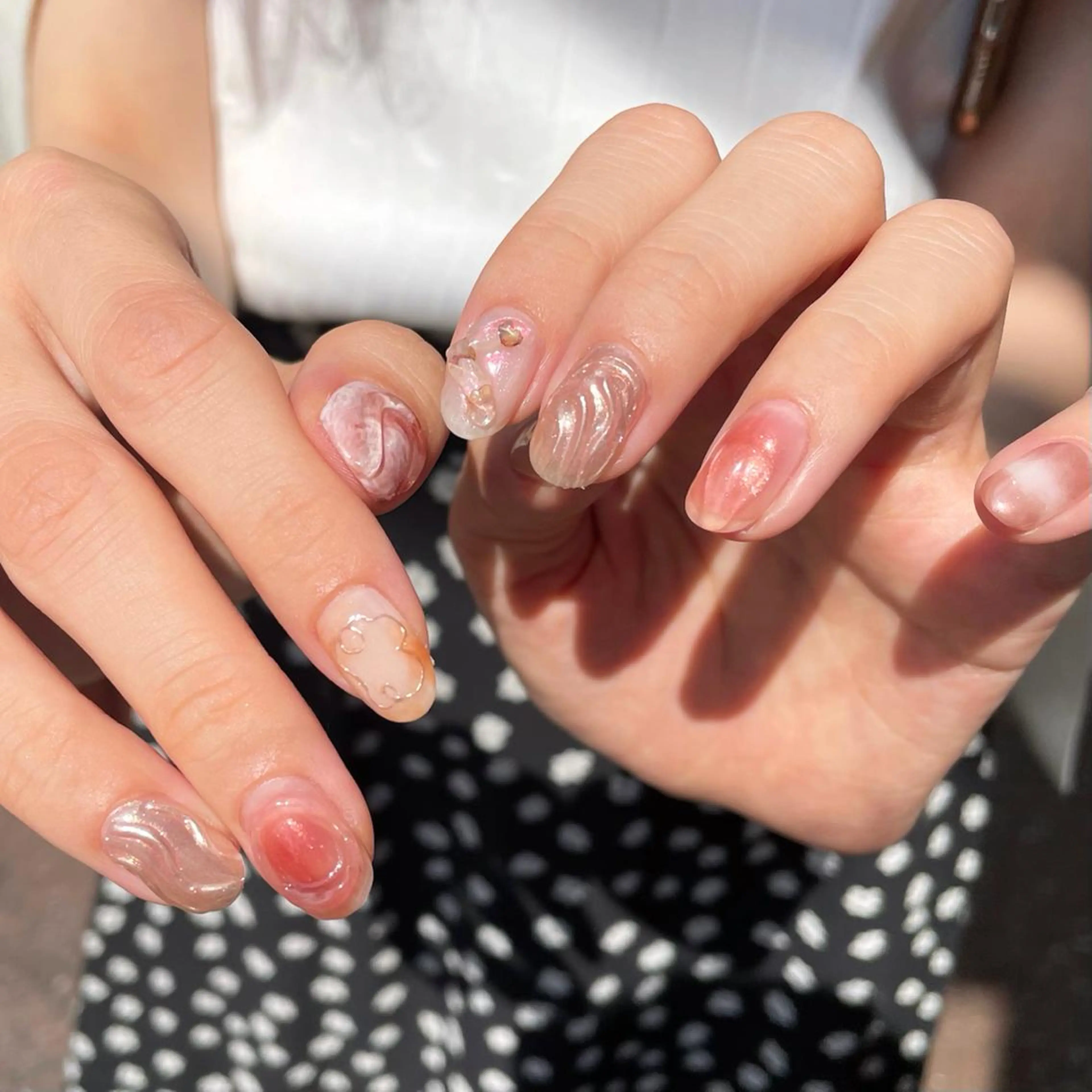 ネイル ハンドネイル 新井 ひなののネイルデザイン