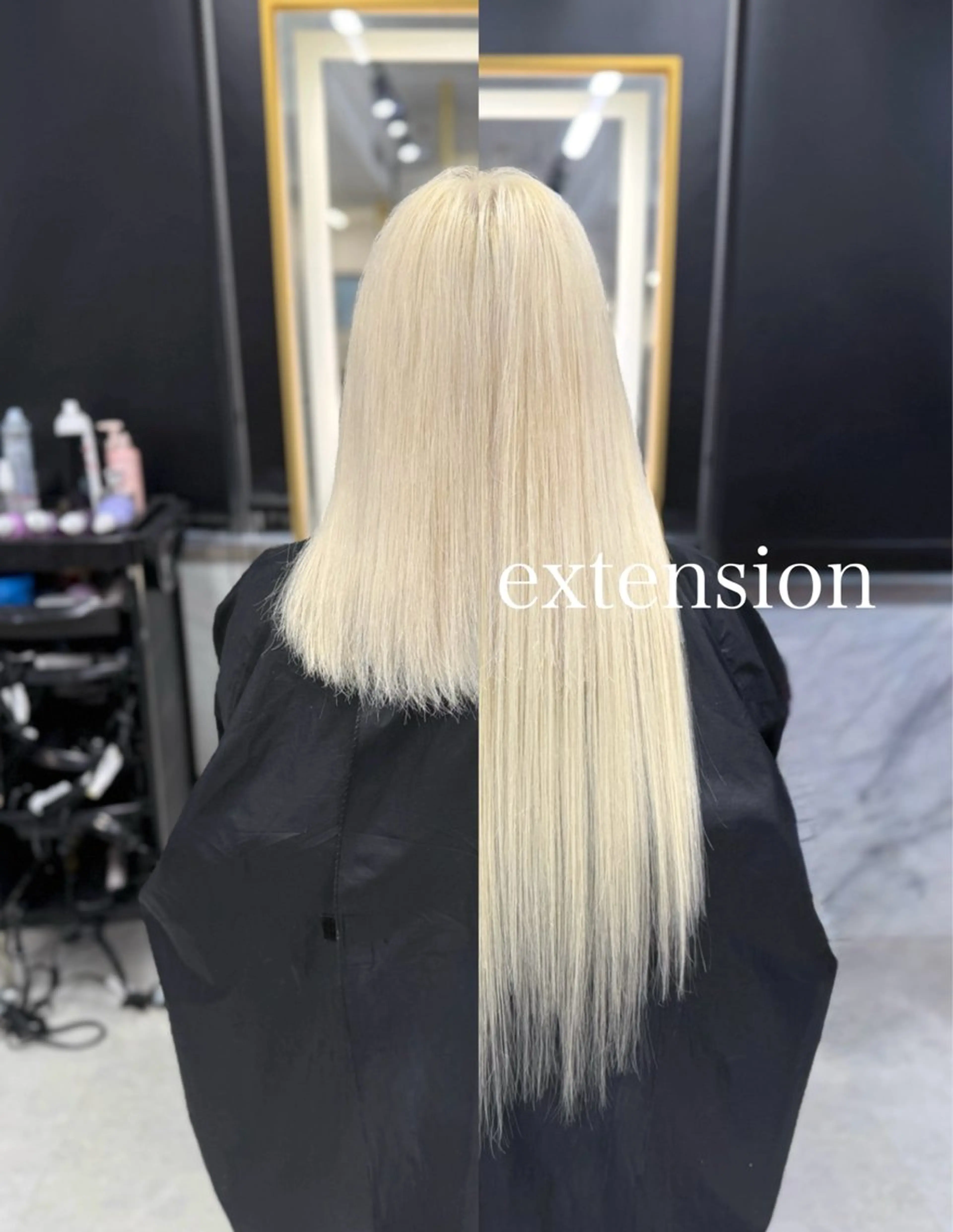 ロング カラー シールエクステ ブロンド ハイトーンカラー ホワイトブロンド エクステ ヘアカラー エクステ エクステ🩵ブリーチ 韓国ヘア🩵KAEのヘアスタイル