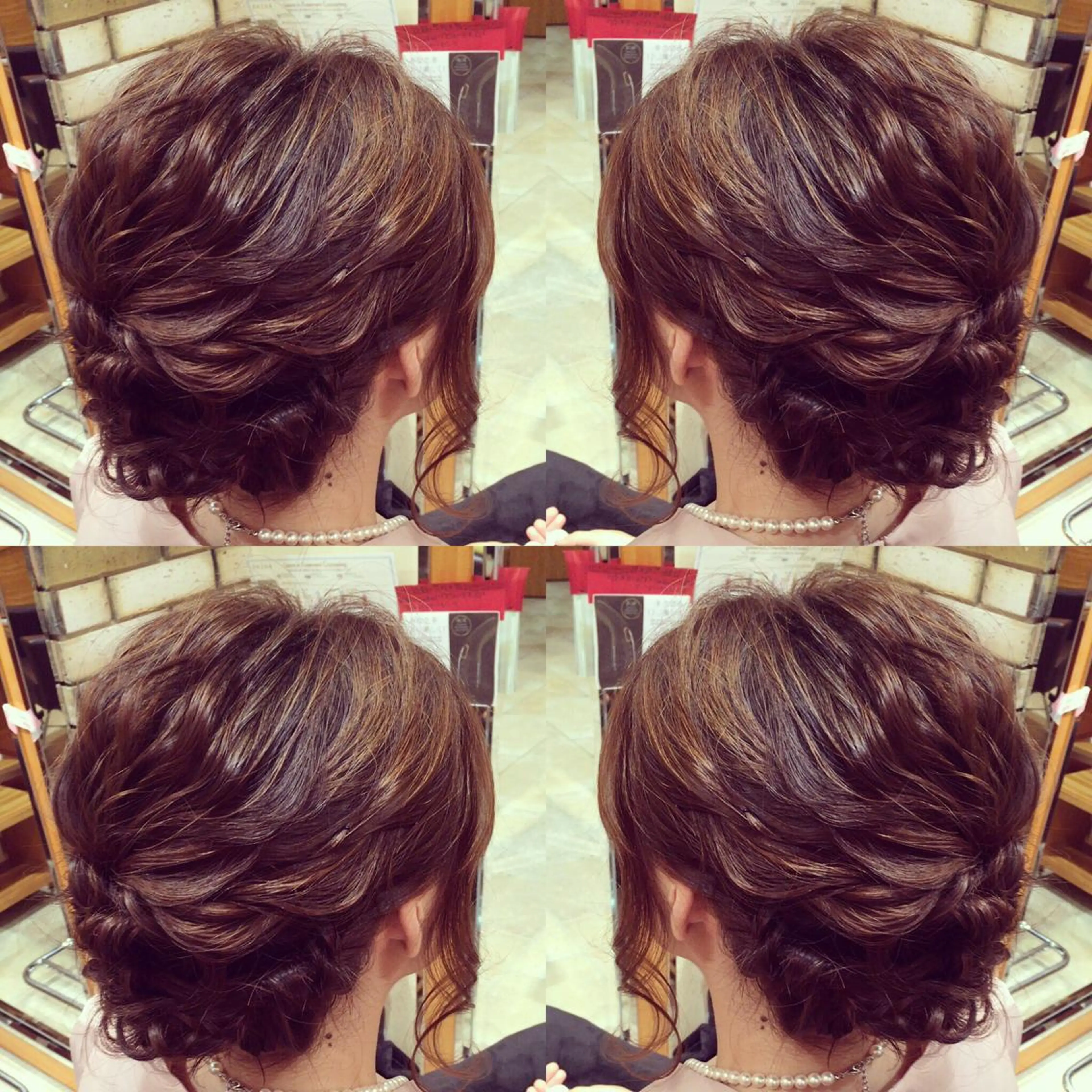 ミディアム セミロング ヘアアレンジ 清水 まなのマツエク・マツパデザイン