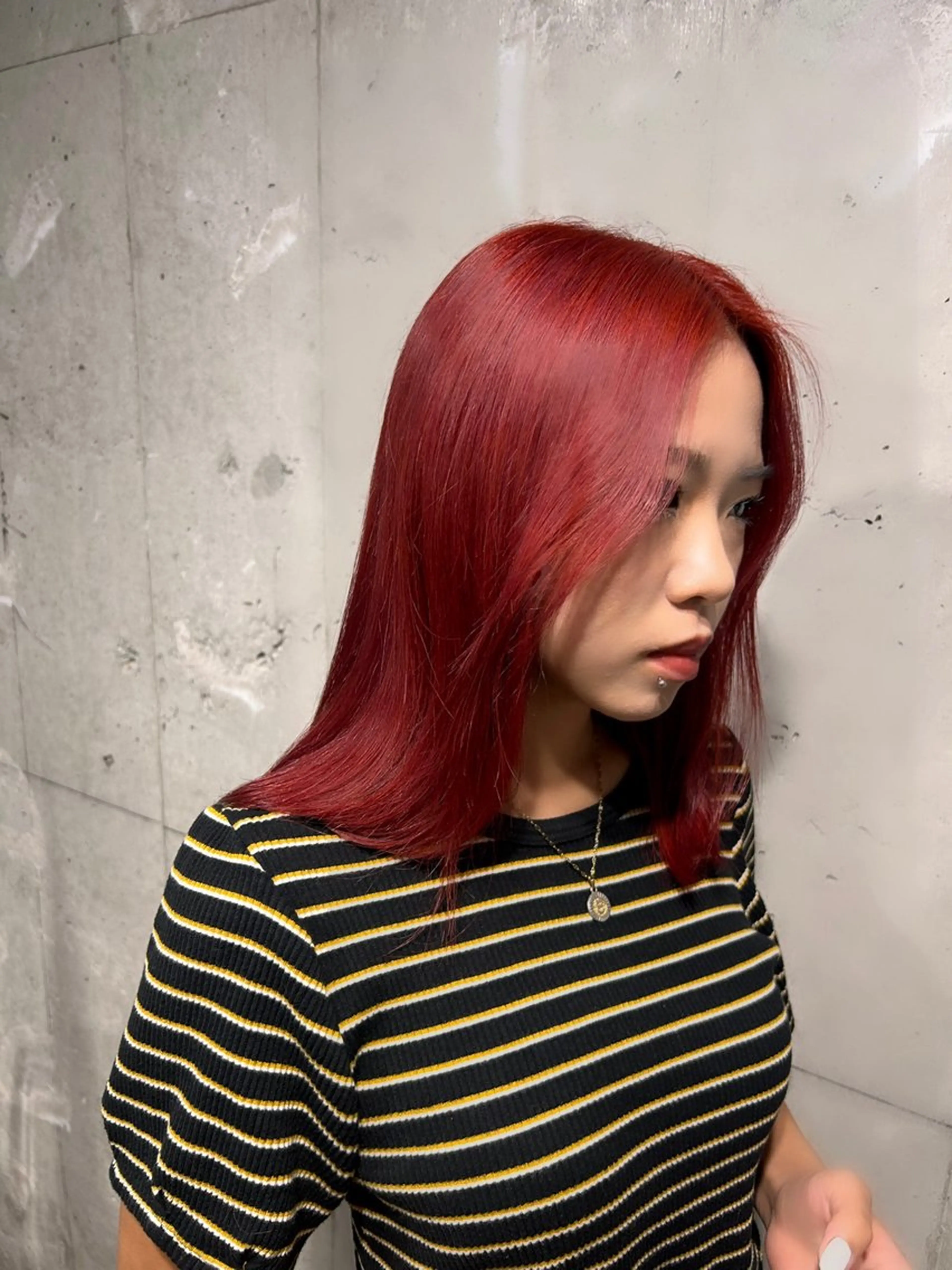 ロング カラー パーマ ヘアアレンジ メンズ メンズブリーチ ブリーチ ケアブリーチ ピンクカラー レッドカラー ヘアカラー トリートメント ヘアセット 🫧ハイトーン🫧 TOPstylistのヘアスタイル