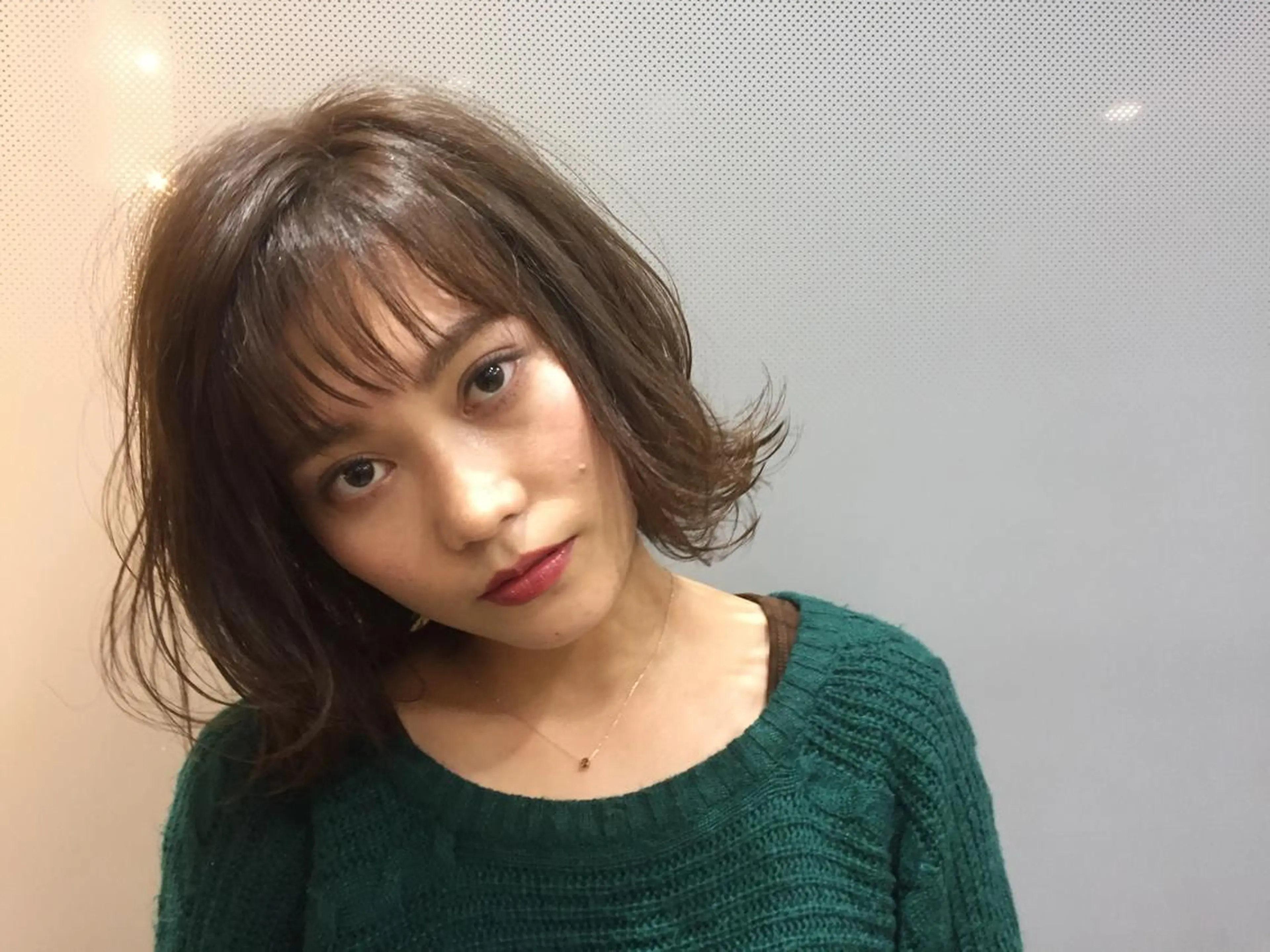 ミディアム カラー アッシュ Ash中目黒店 榊間茜のヘアスタイル
