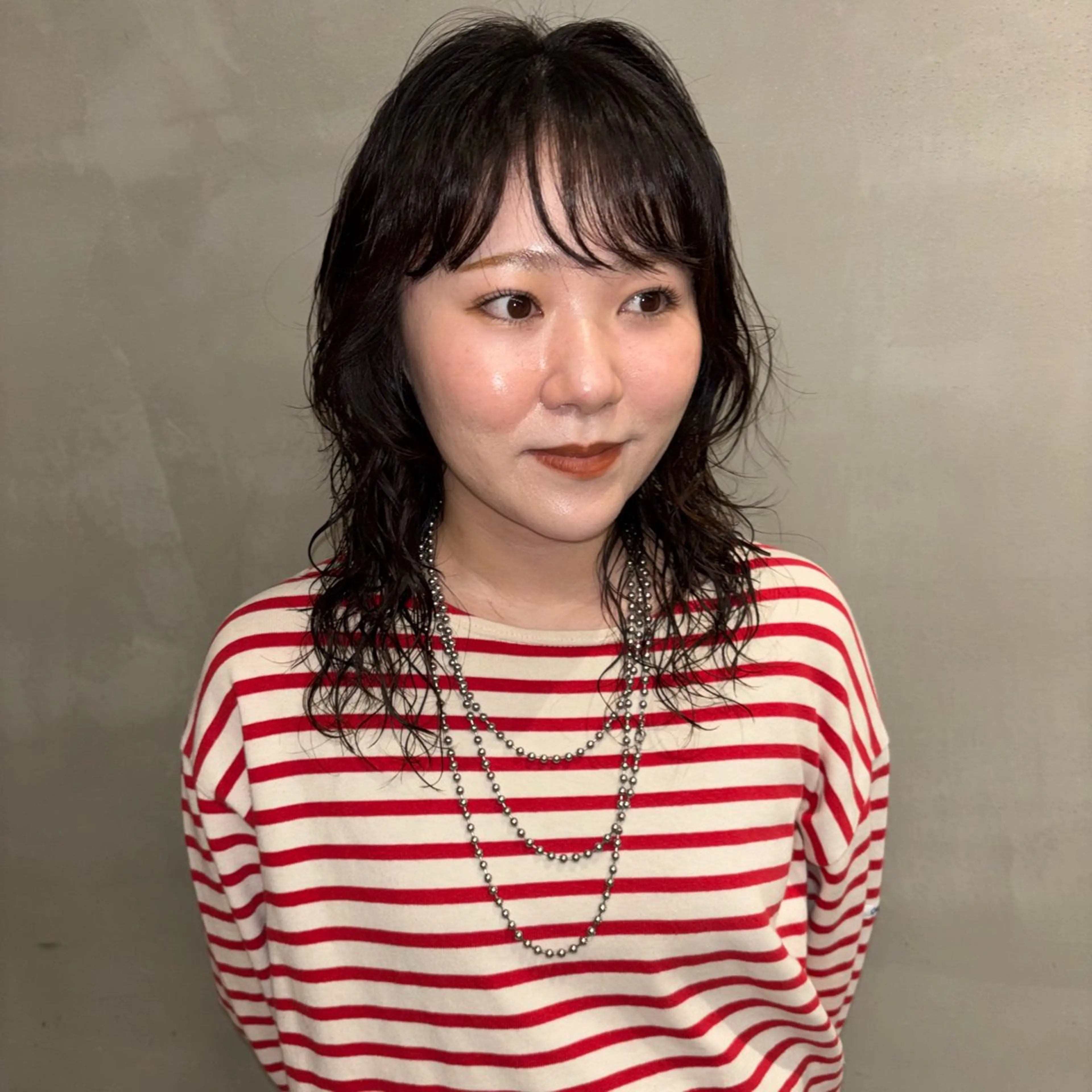 ロング パーマ カット パーマ rukia : カットモデル様大募集のヘアスタイル