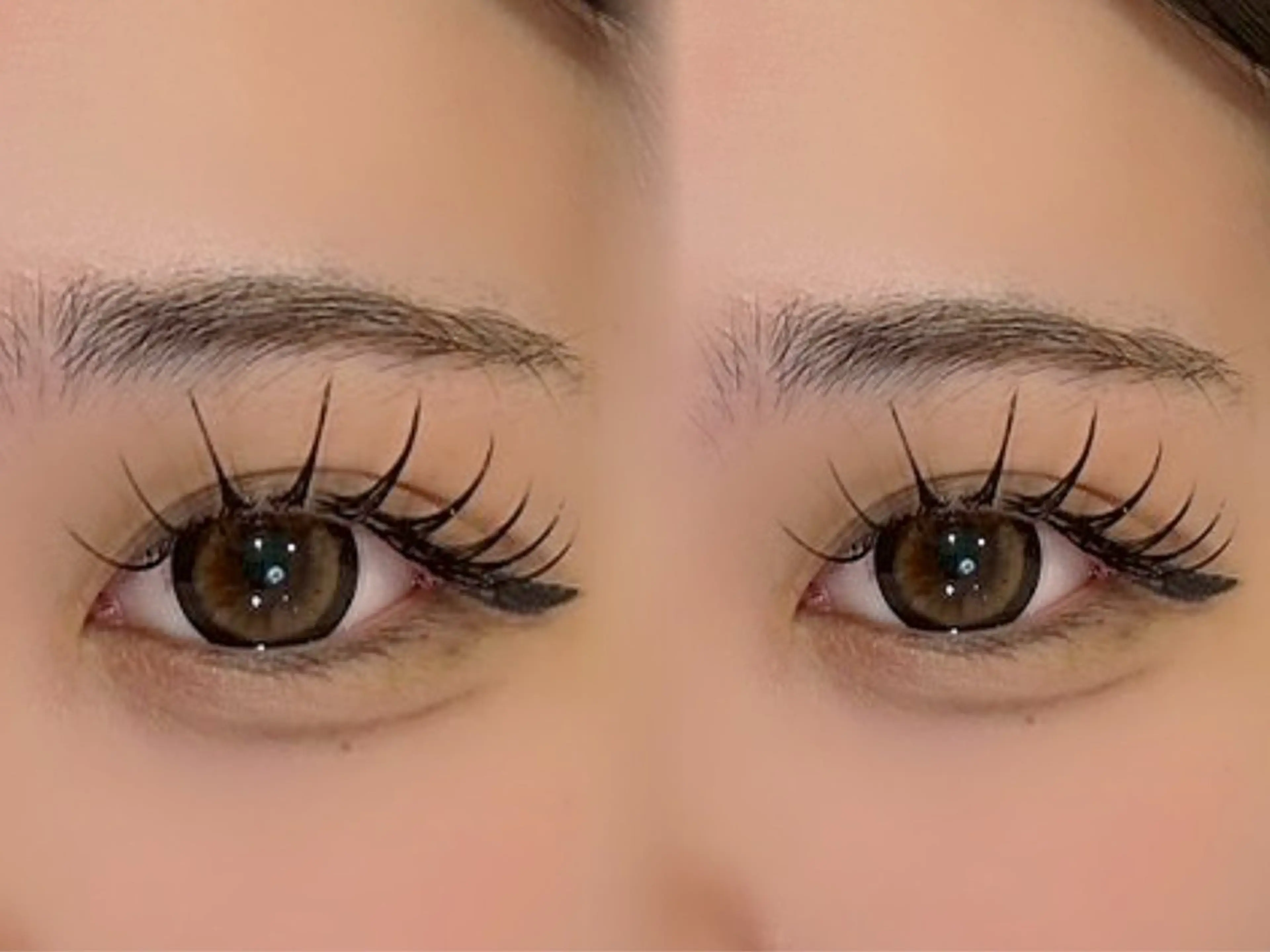 マツエク・マツパ マツエク ﾊﾙｶ🎀グレージュ /マツエクꨄ︎のマツエク・マツパデザイン