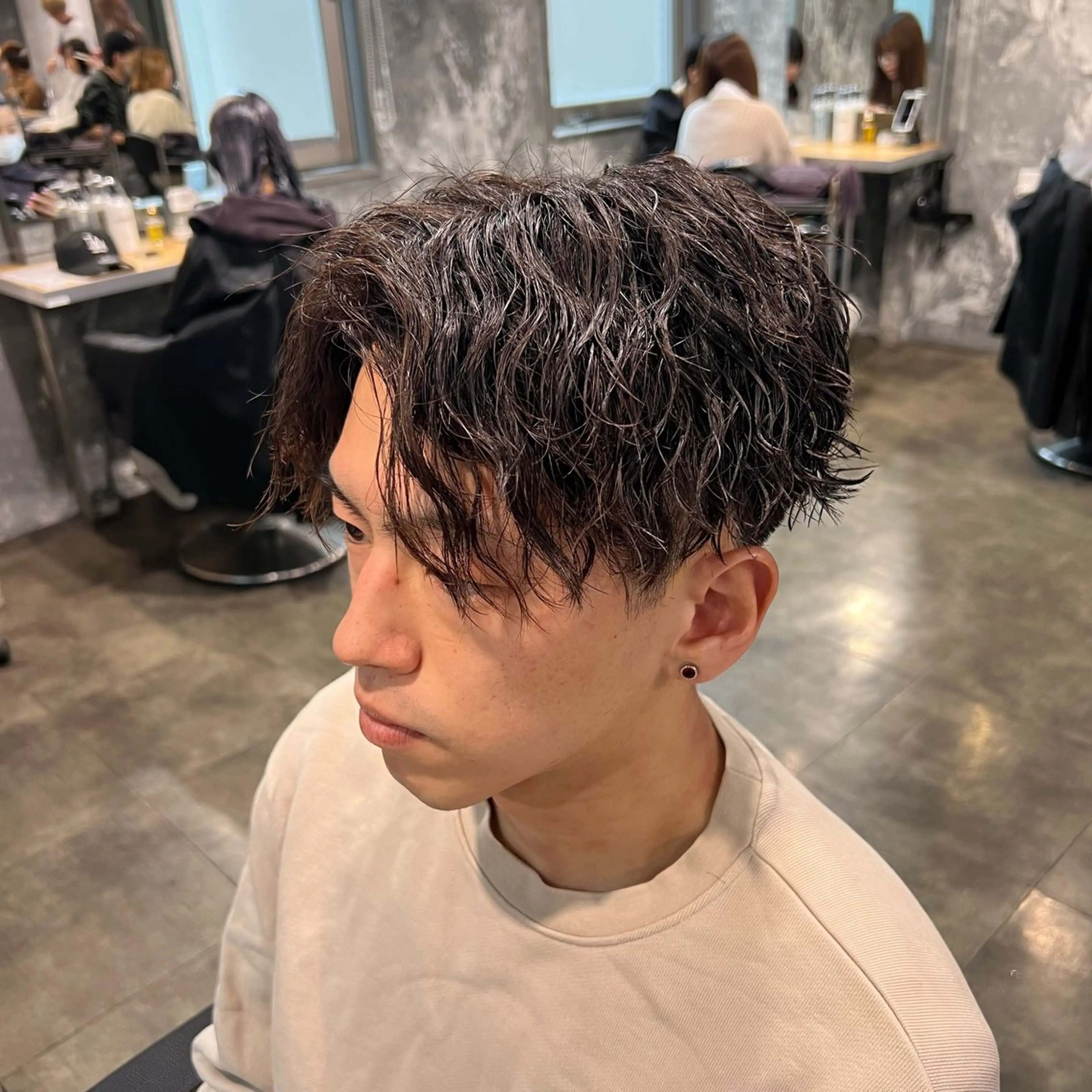 ショート カラー パーマ ヘアアレンジ メンズ キッズ 🔷横浜1のパーマ 職人🔷将太郎のヘアスタイル