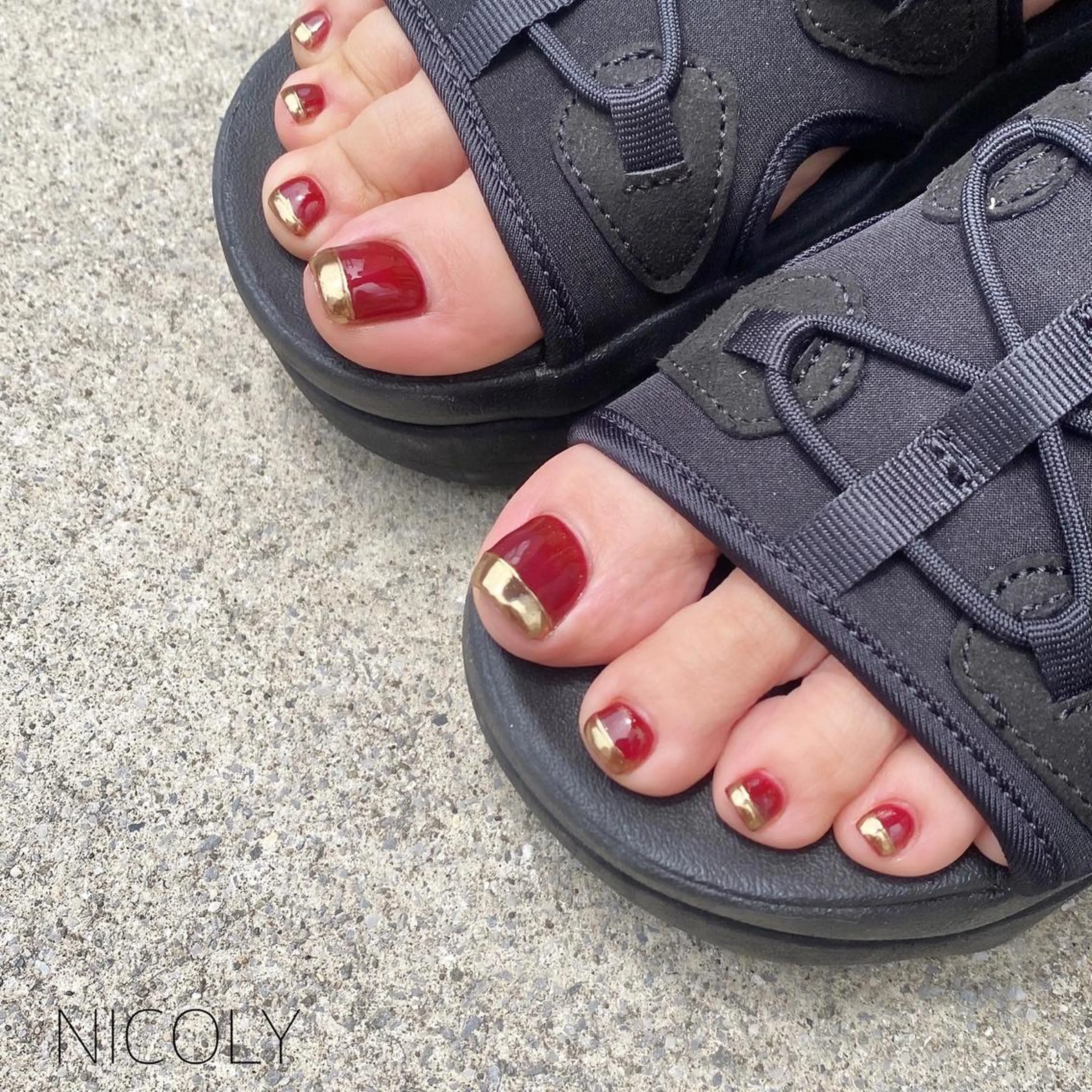 ネイル アートネイル ミラーネイル フットネイル nailist kobayashiのネイルデザイン