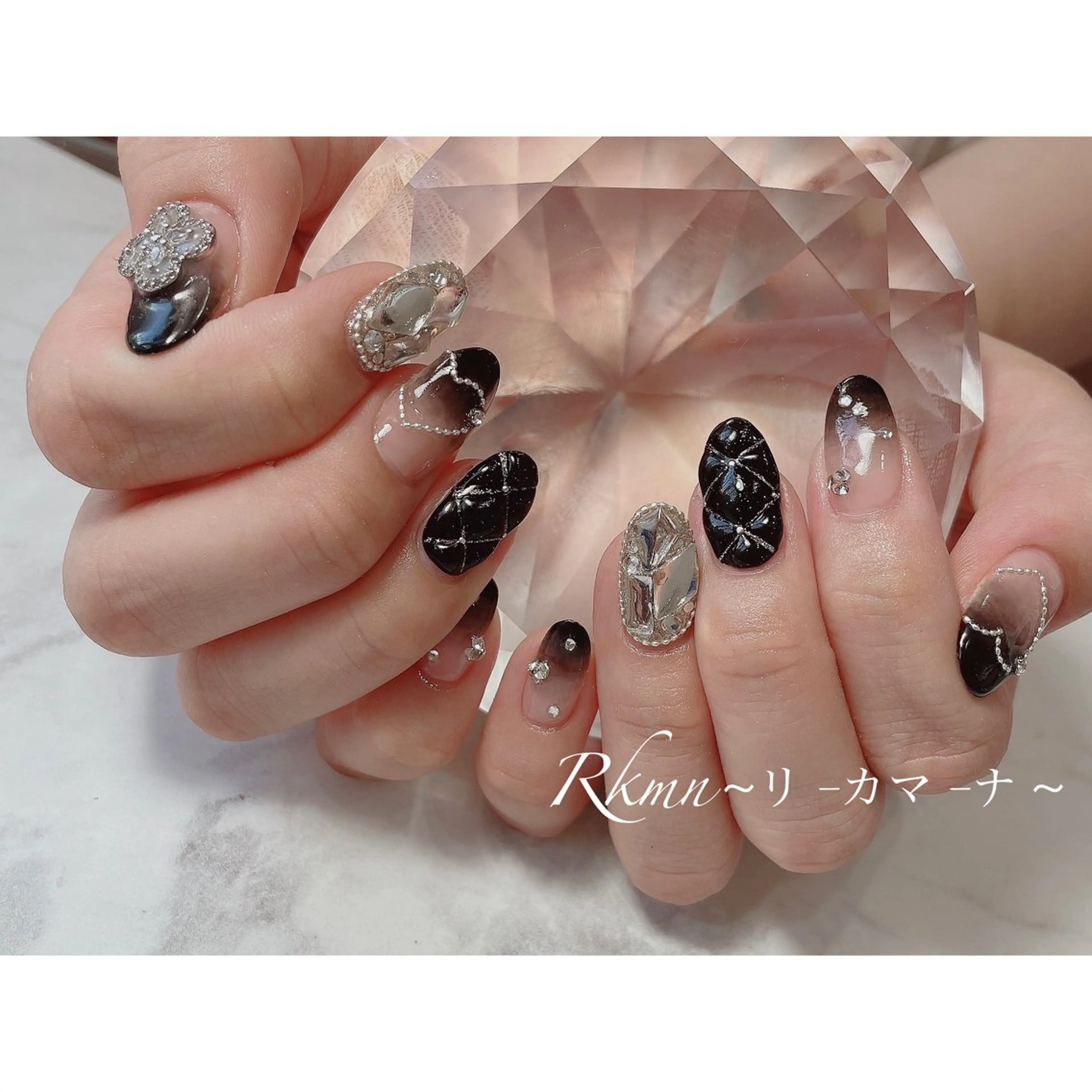 ネイル アートネイル グラデーション ハート 春ネイル ハンドネイル フットネイル ハンドケア Rkmn ~リ-カマ-ナ~のネイルデザイン