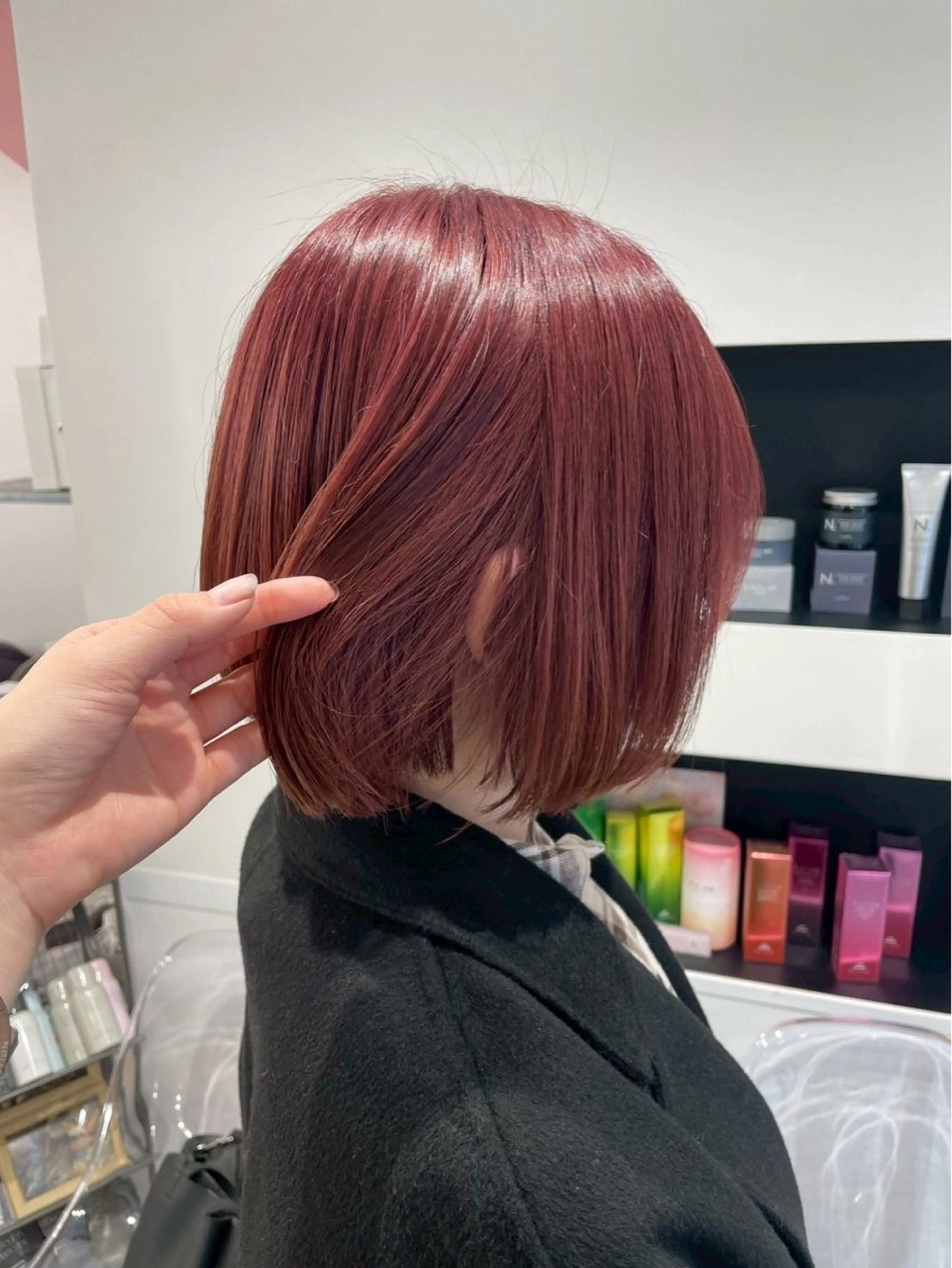 ミディアム ヘアカラー トリートメント himari💜 暖色カラー/レイヤーのヘアスタイル