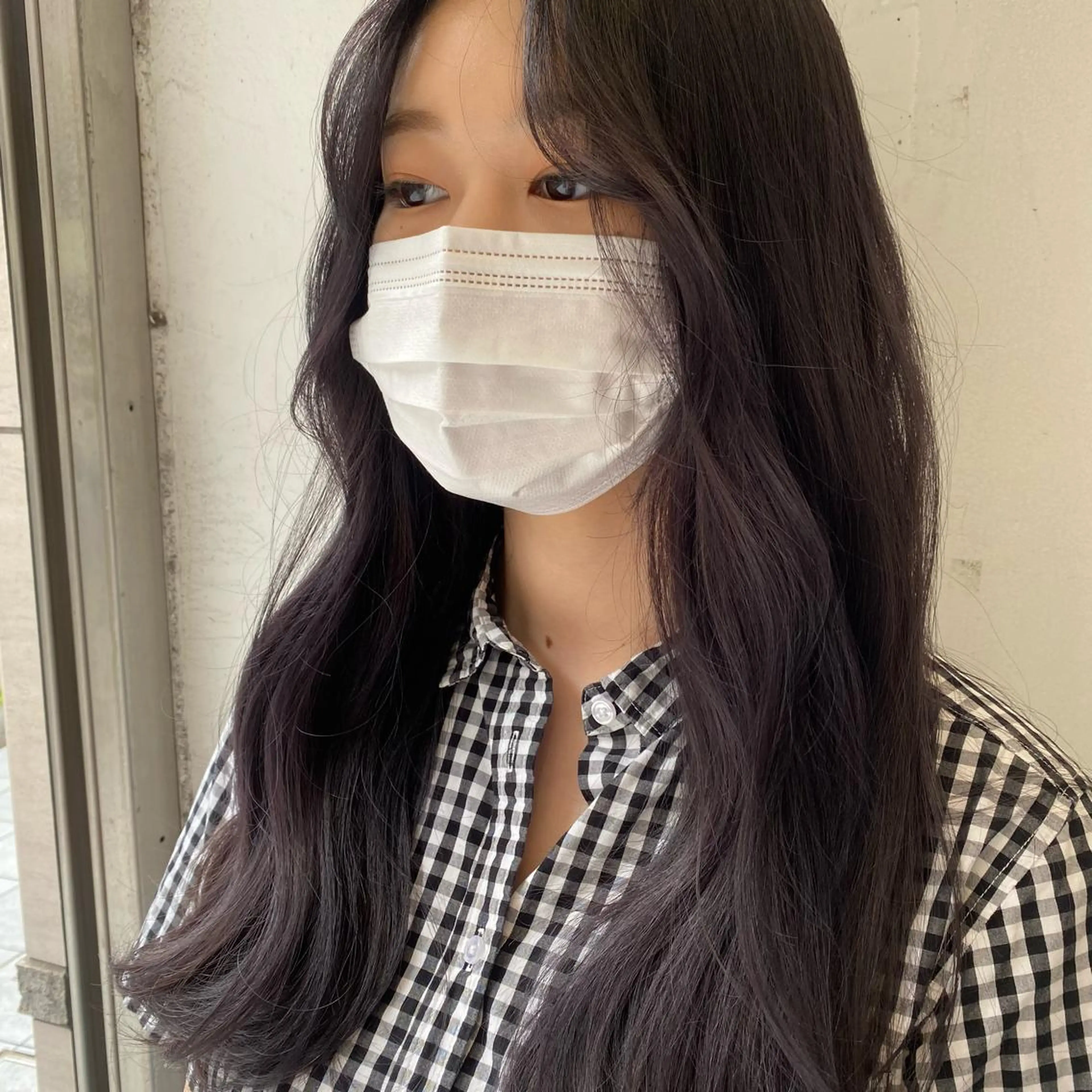 ロング カラー 透明感カラー グレージュ ラベンダーカラー ラベンダーグレージュ ラベンダーグレー 💚 nao💚のヘアスタイル