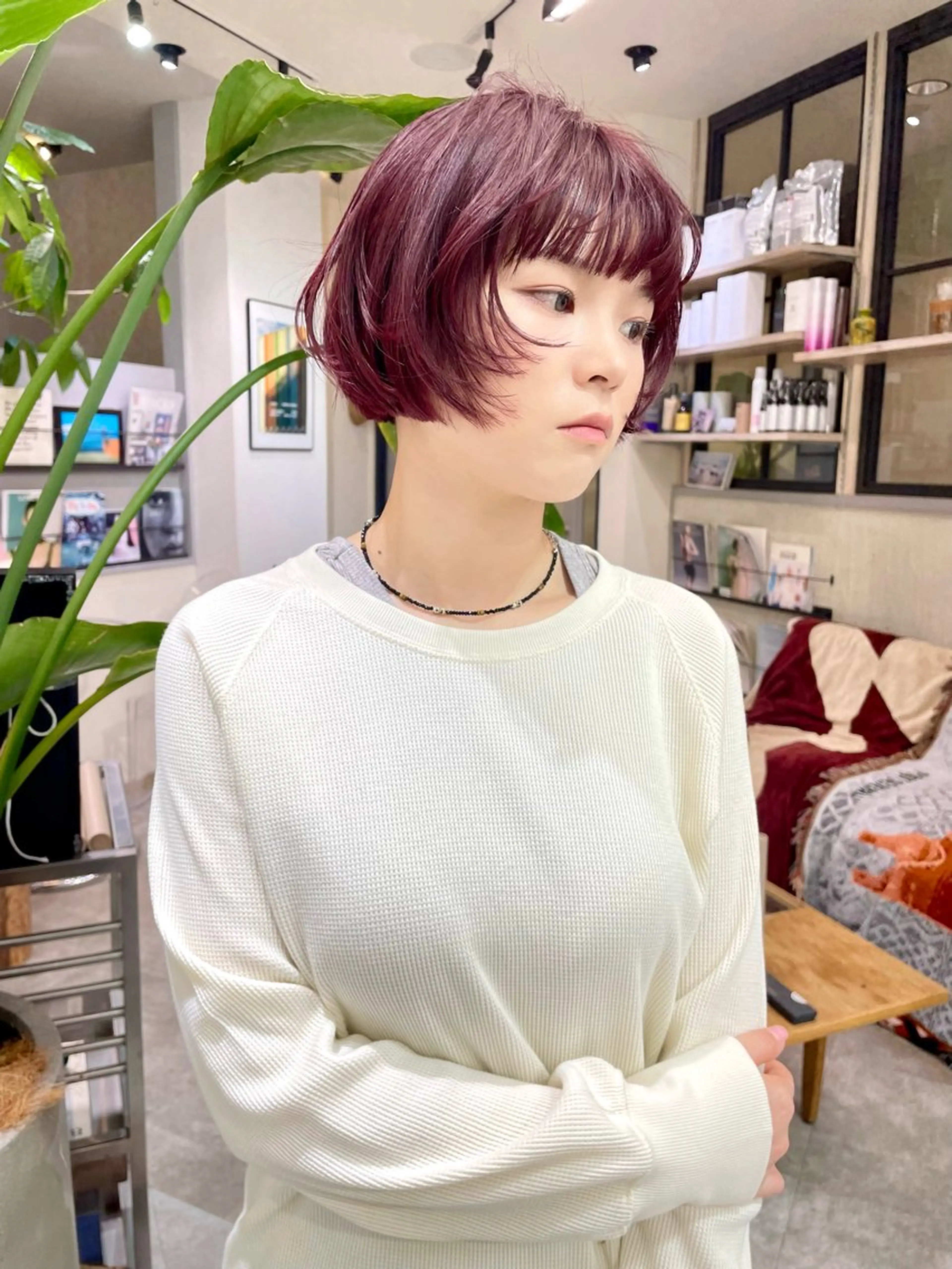 ショート カラー ボブ 顔周りカット レイヤーカット カット ヘアカラー トリートメント カノン/アニオタ 美容師︎🧡のヘアスタイル