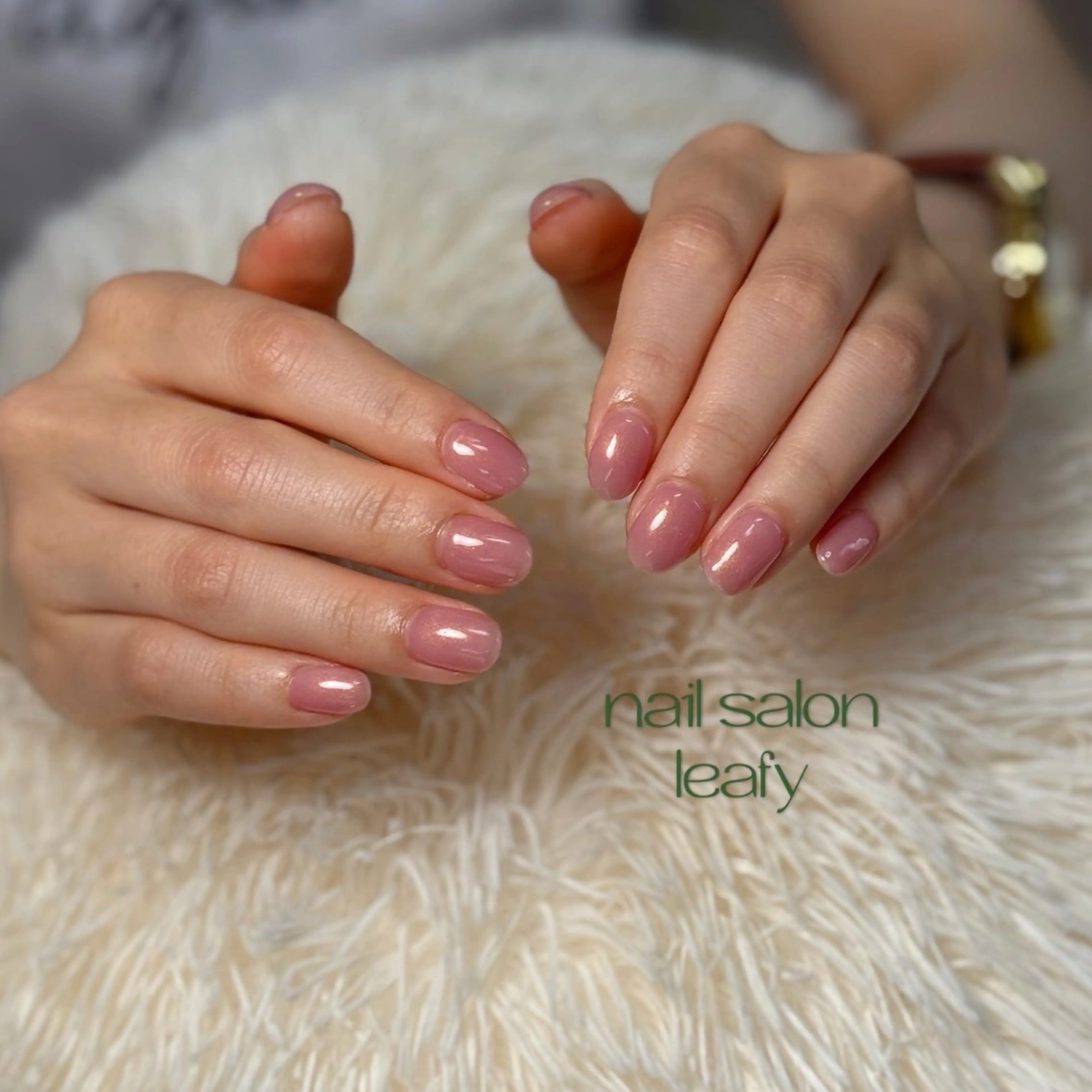 ネイル ワンカラーネイル ハンドネイル ネイルサロン leafyのネイルデザイン