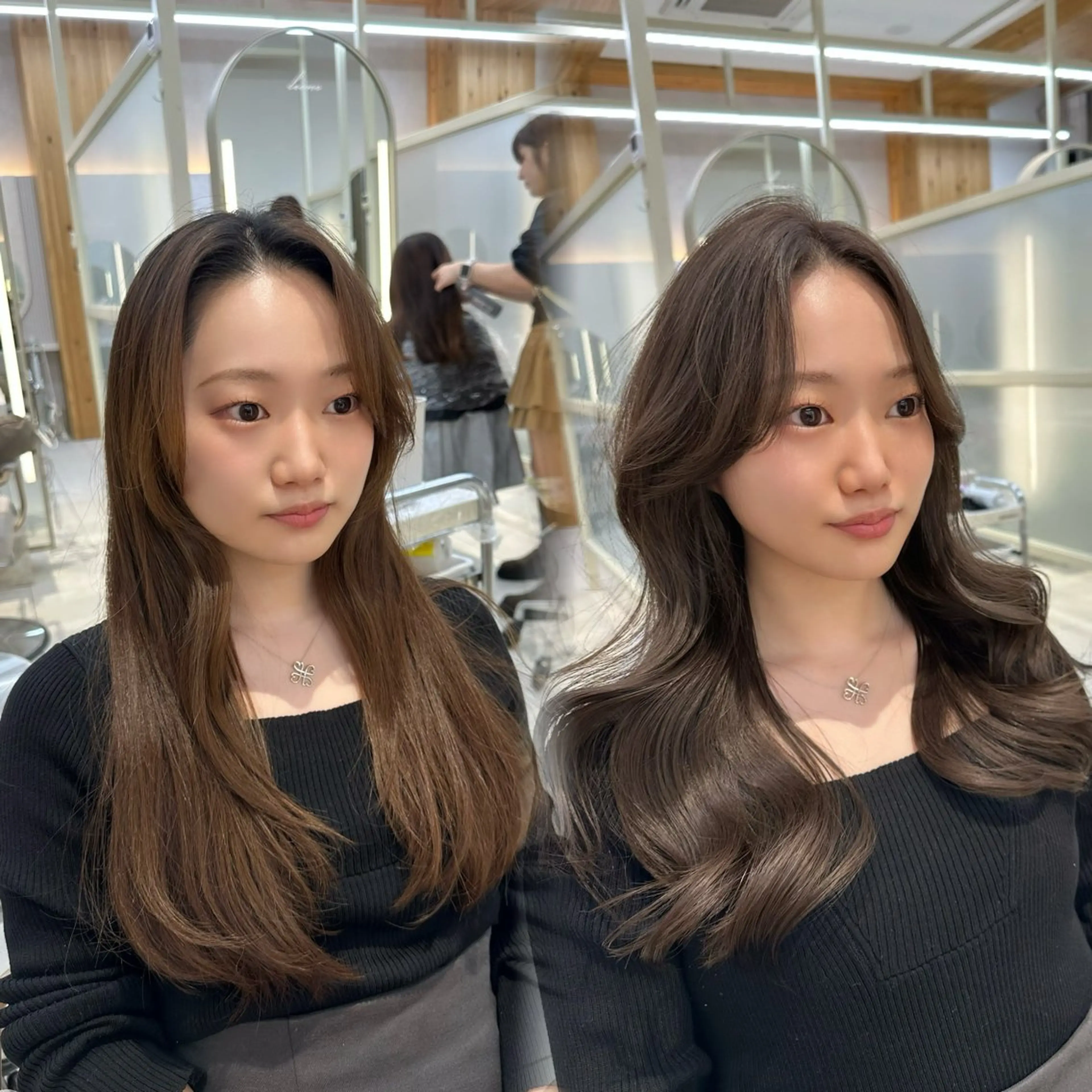 セミロング oto🎀×美髪× シースルー前髪🤍のヘアスタイル