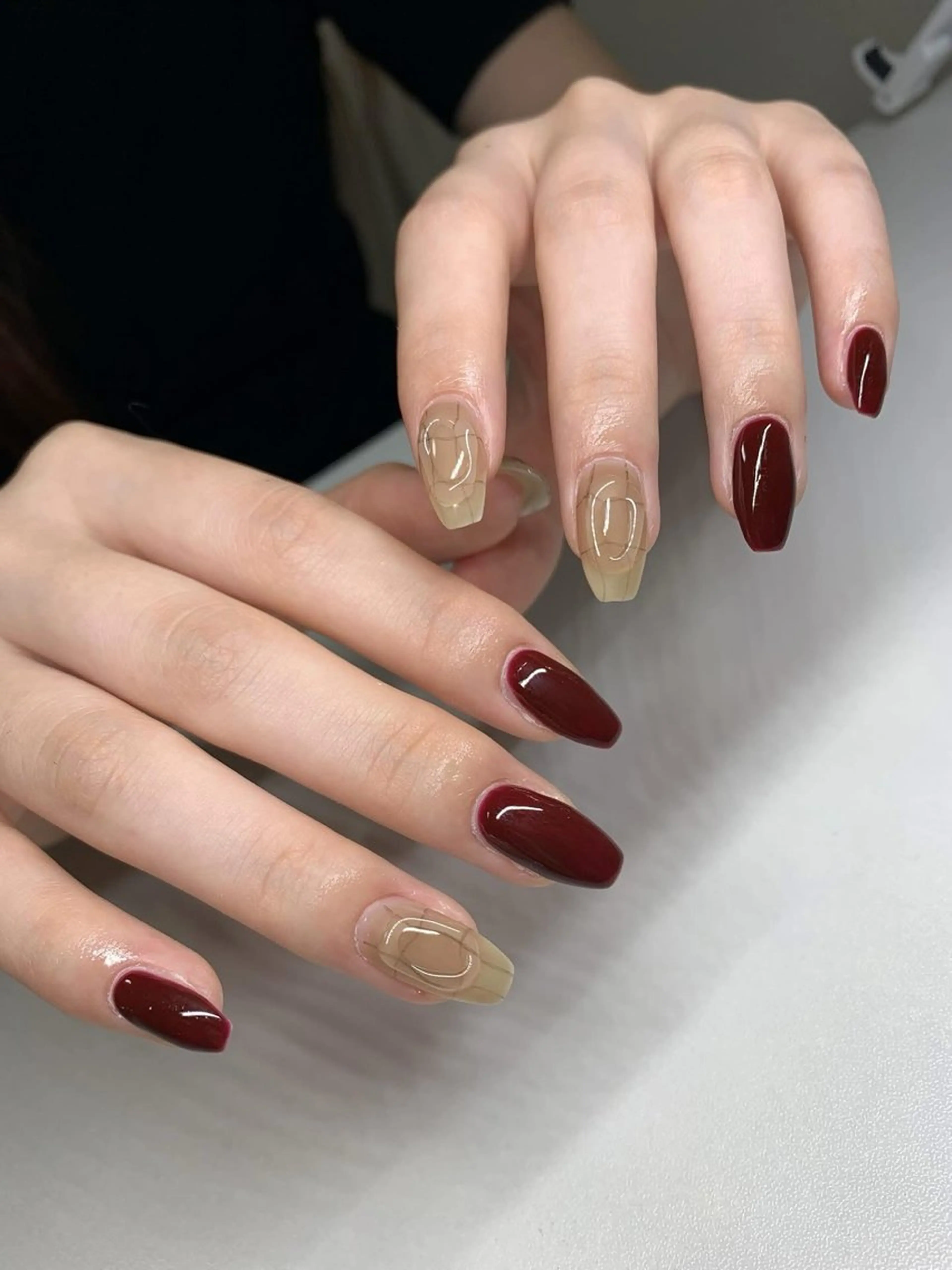 ネイル ワンカラーネイル ネイルチップ SORA ANA.CHUOのネイルデザイン