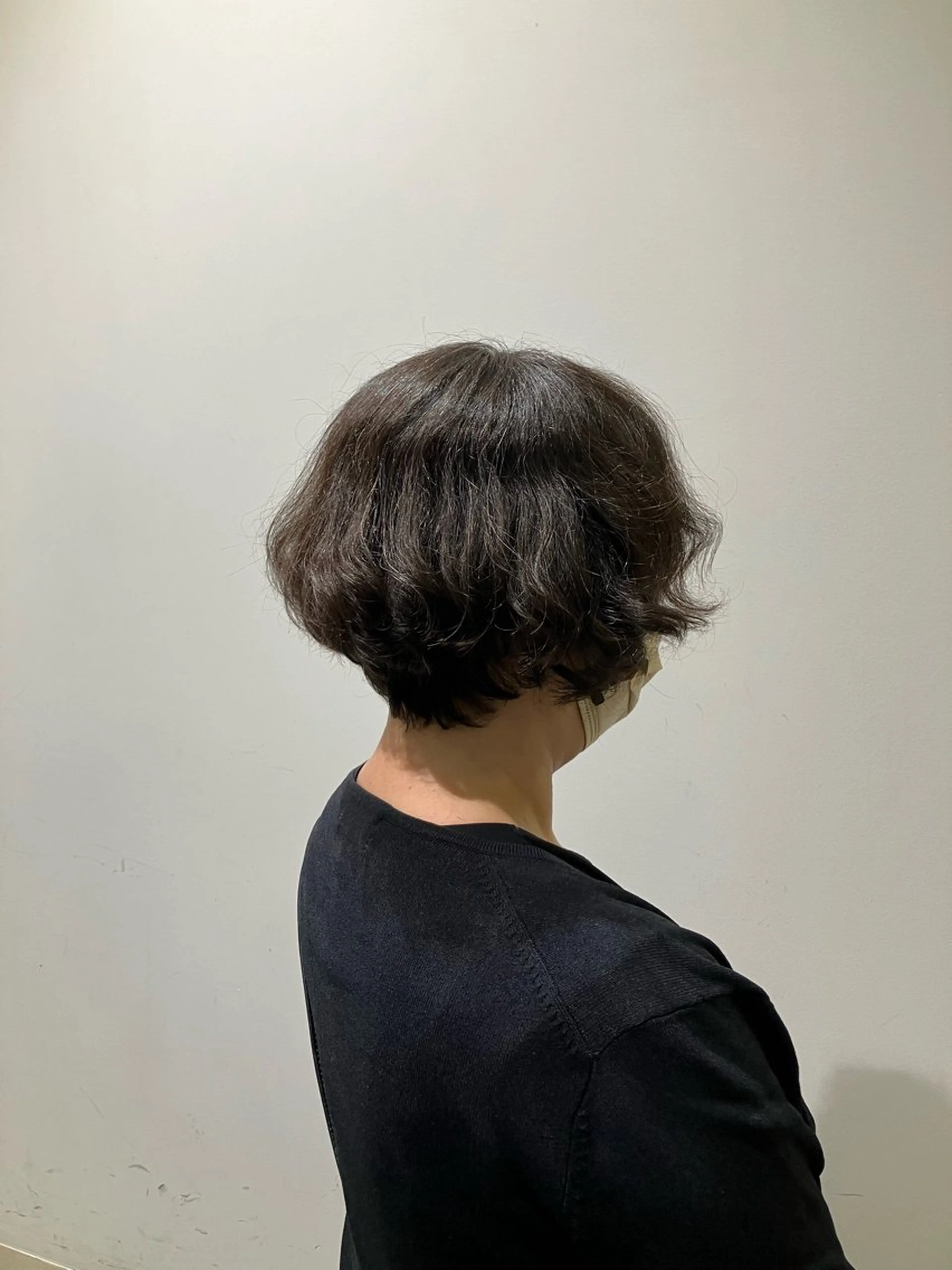 ショート ショートボブ ボブ くせ毛 ショートヘア 平松 里穗のヘアスタイル