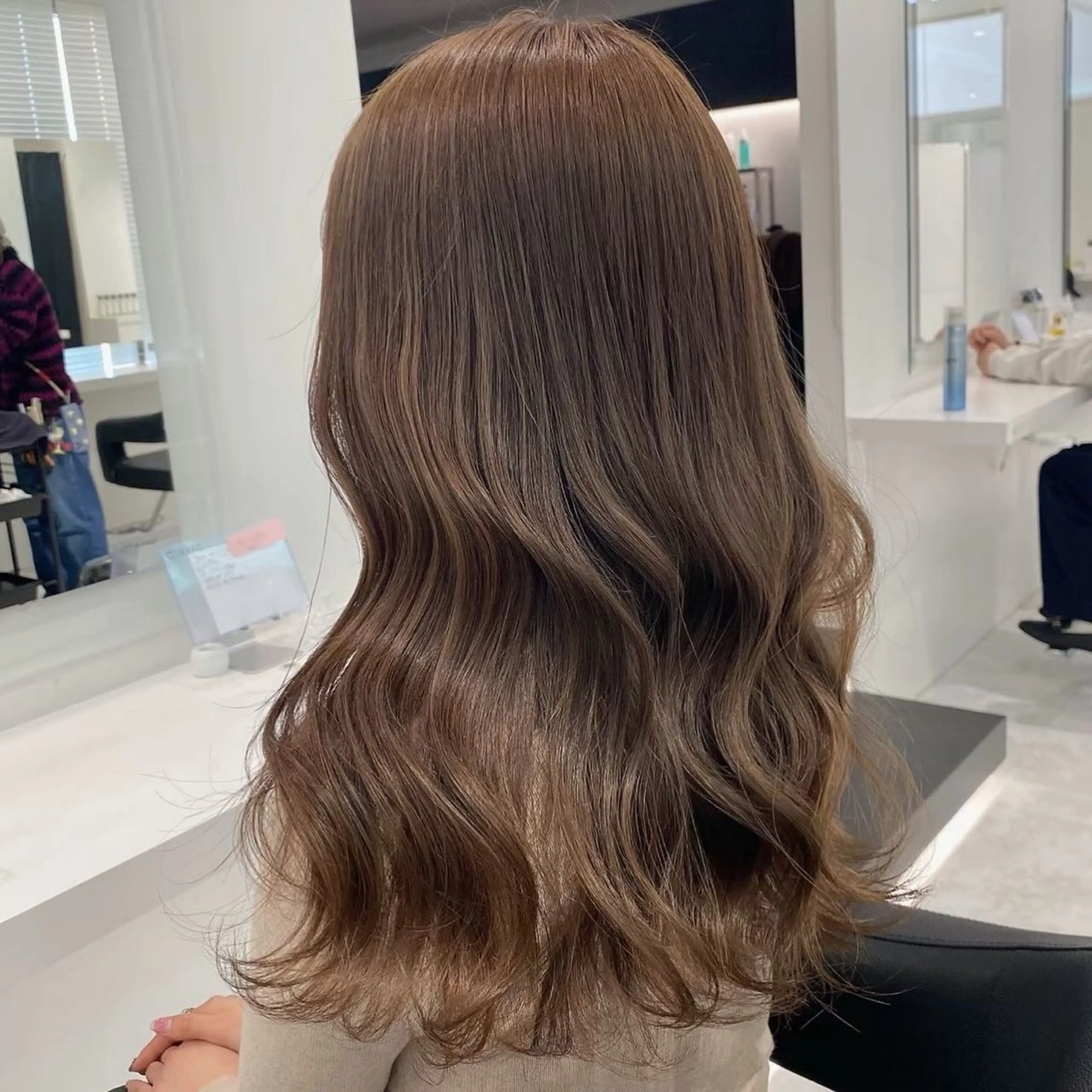 ロング カラー ヘアアレンジ ブリーチ ブリーチなしカラー 髪質改善 🫧原宿艶ワンカラー /ダブルカラー🫧のヘアスタイル